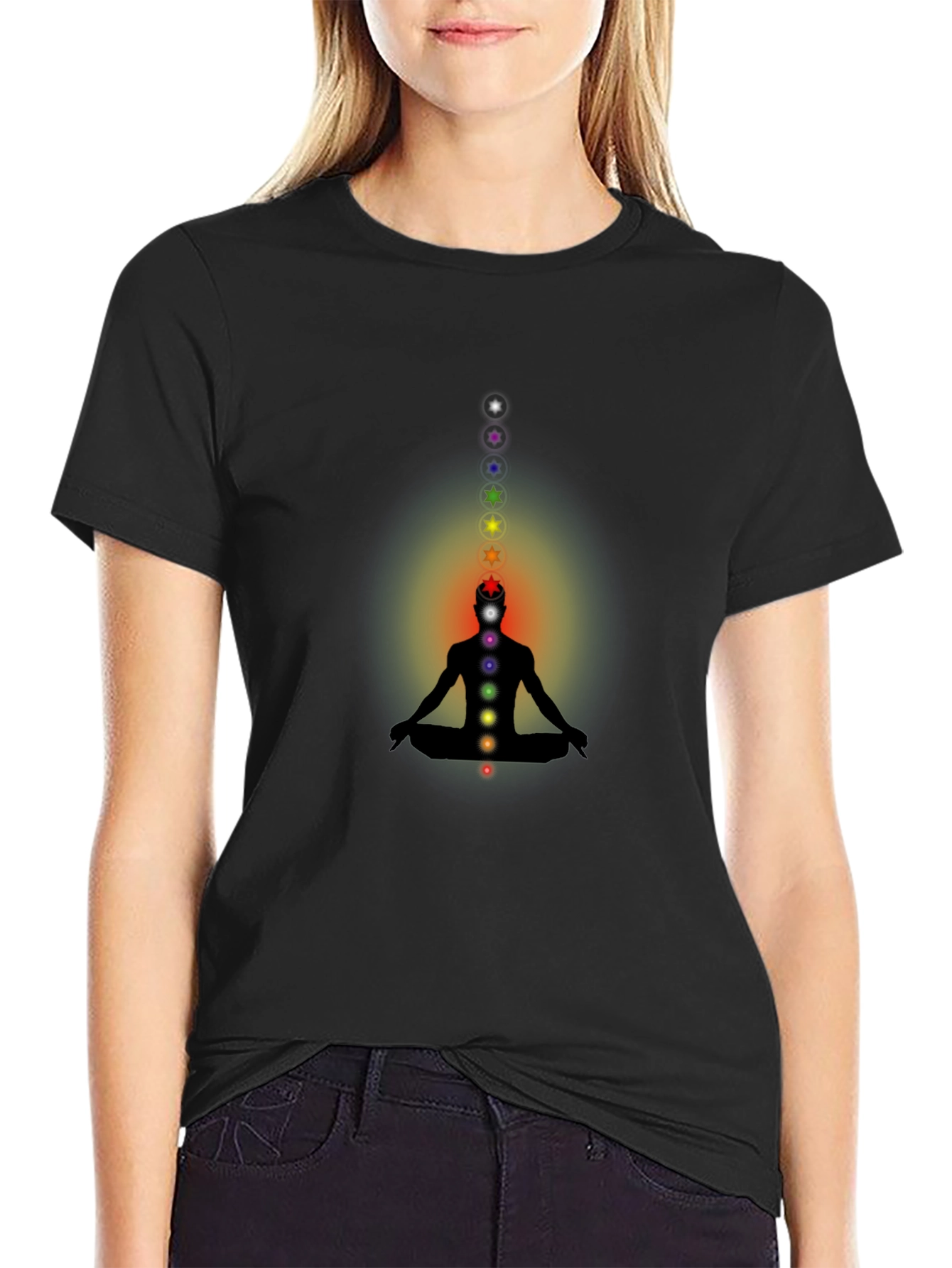 Chakra Meditation Graphic T-Shirt