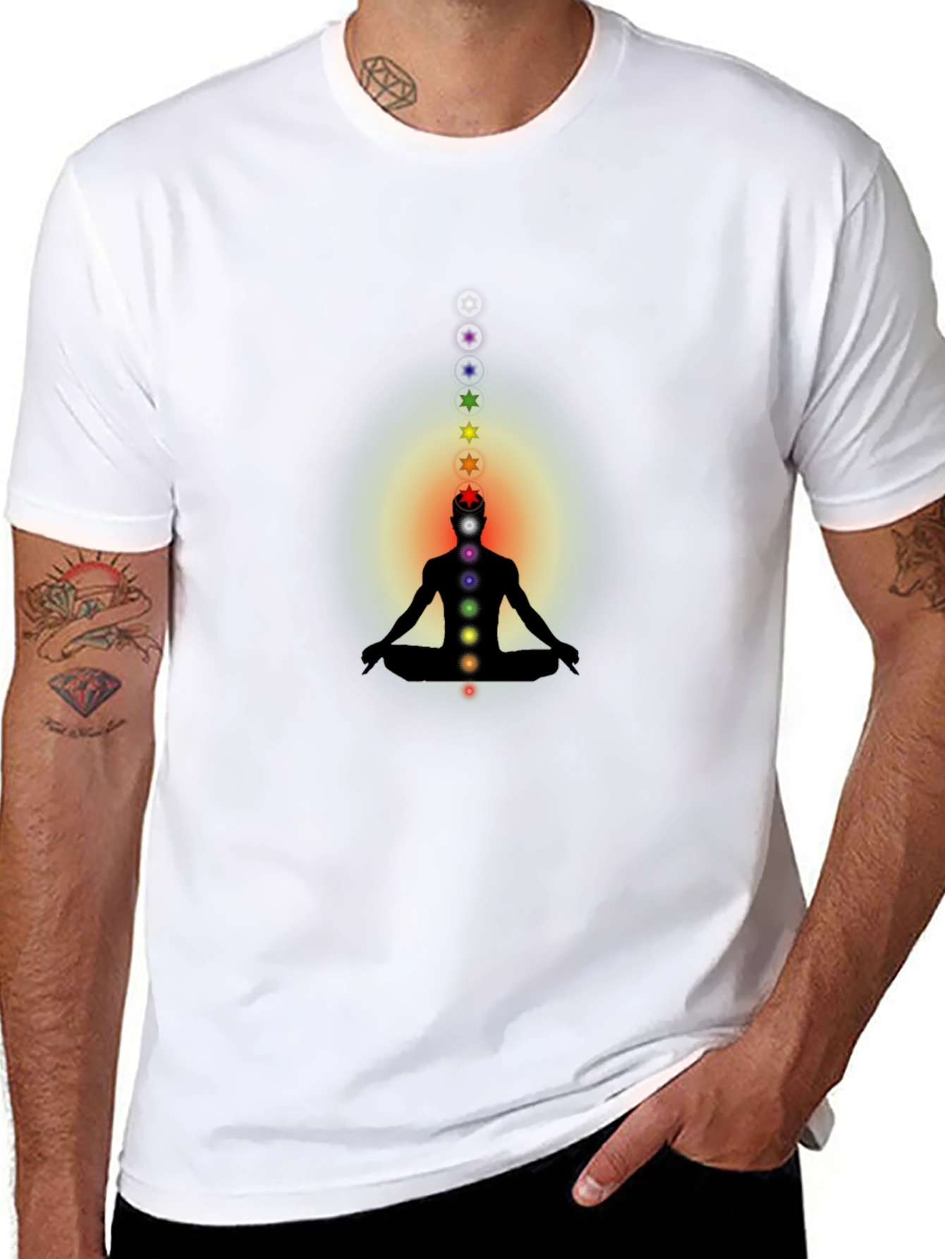 Chakra Meditation Graphic T-Shirt
