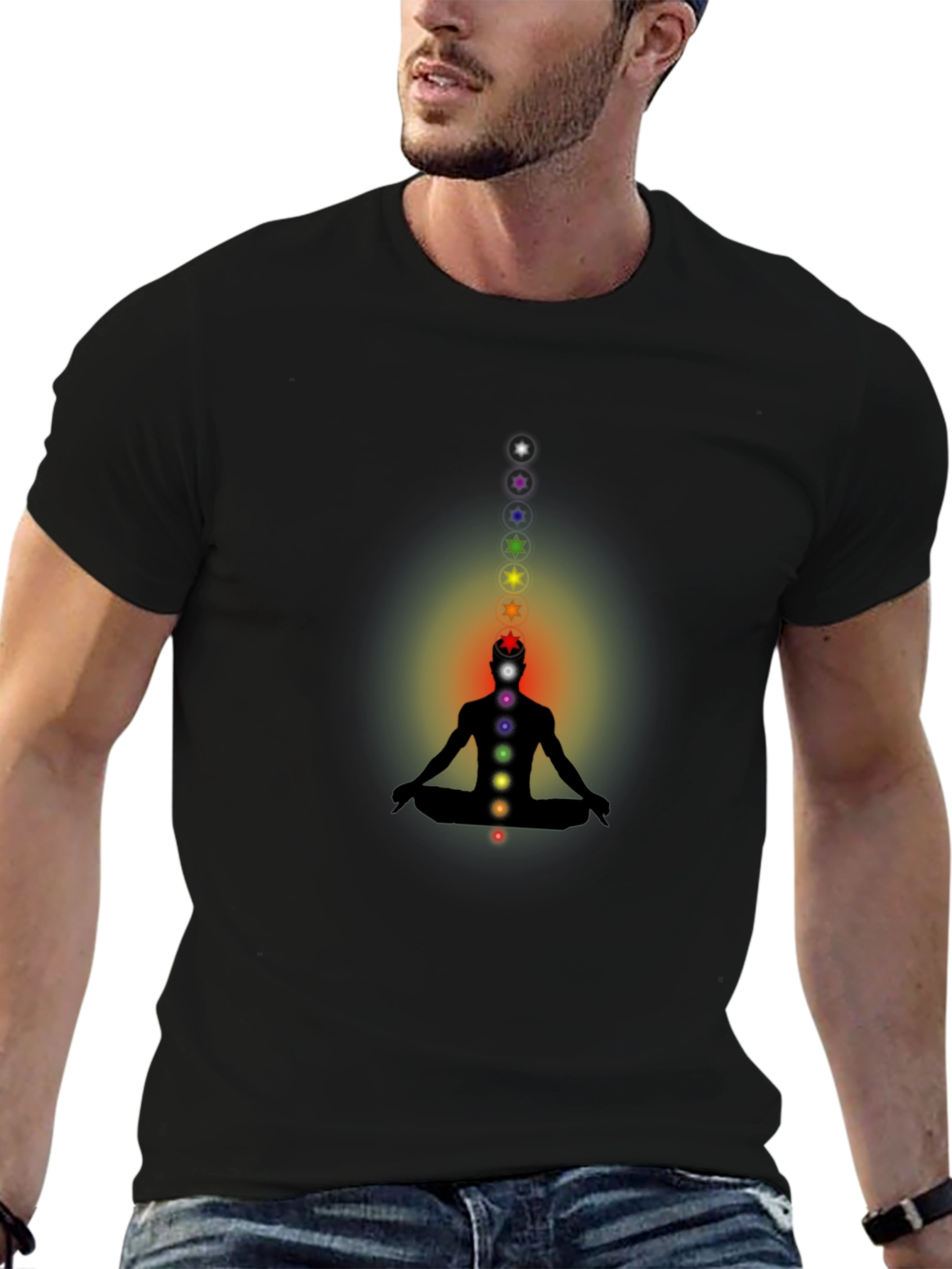 Chakra Meditation Graphic T-Shirt