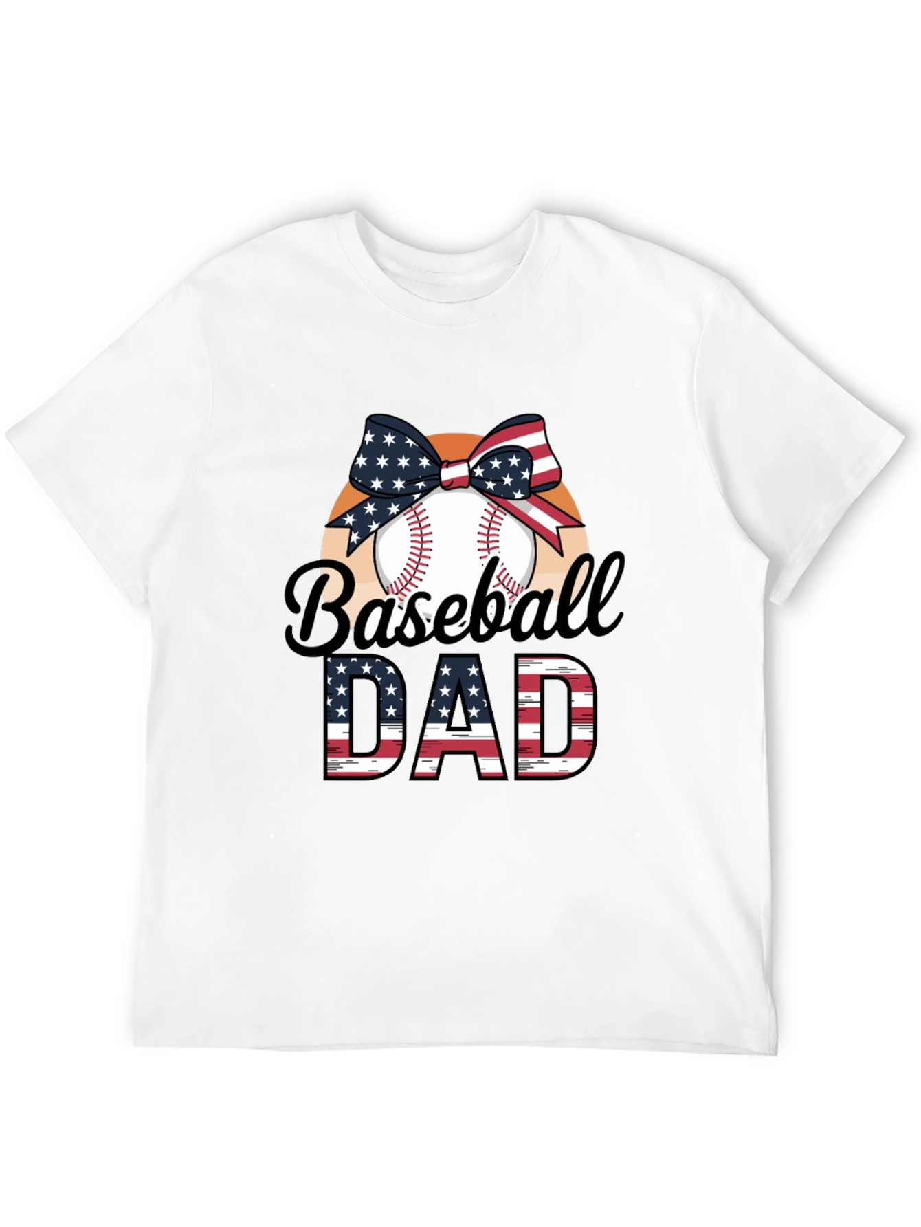 Baseball Dad Patriotic T-Shirt