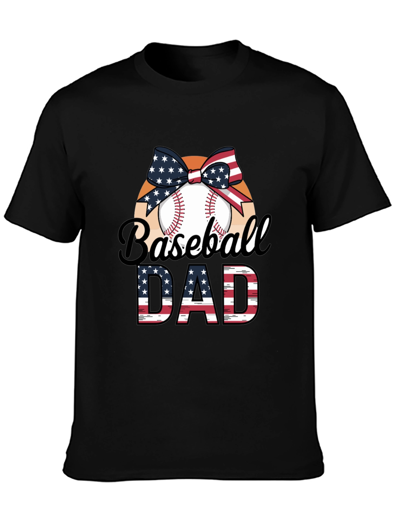 Baseball Dad Patriotic T-Shirt