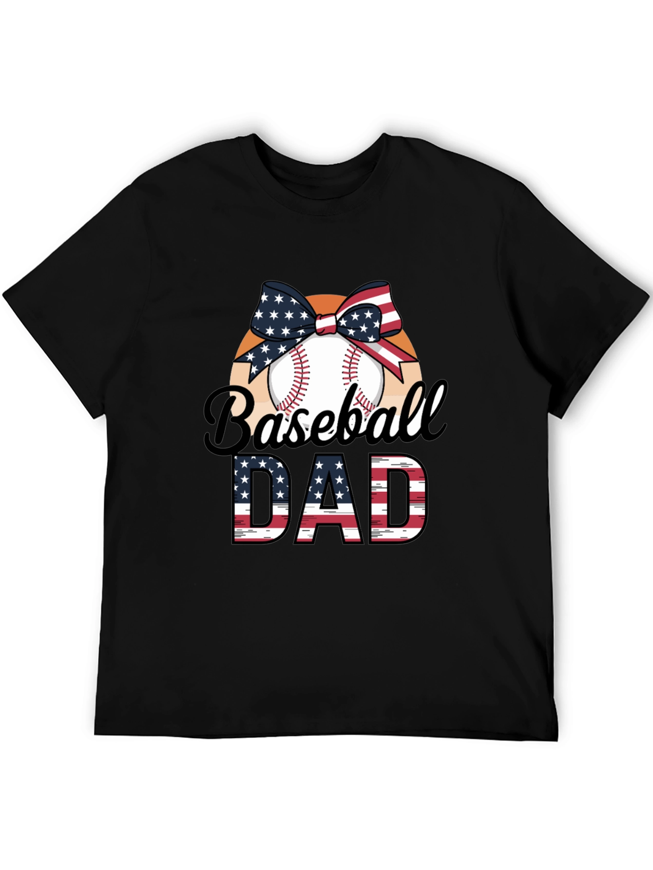 Baseball Dad Patriotic T-Shirt