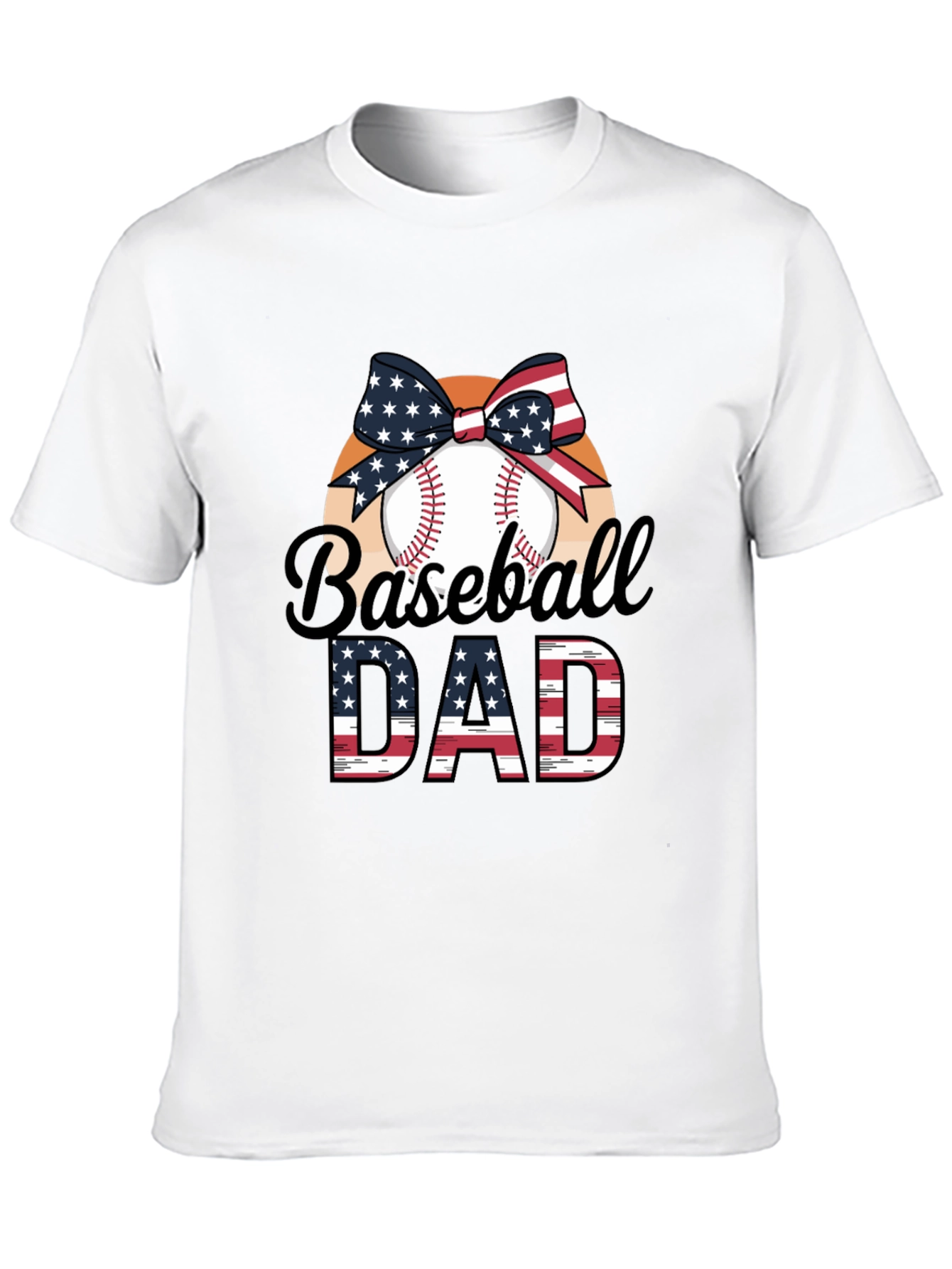 Baseball Dad Patriotic T-Shirt