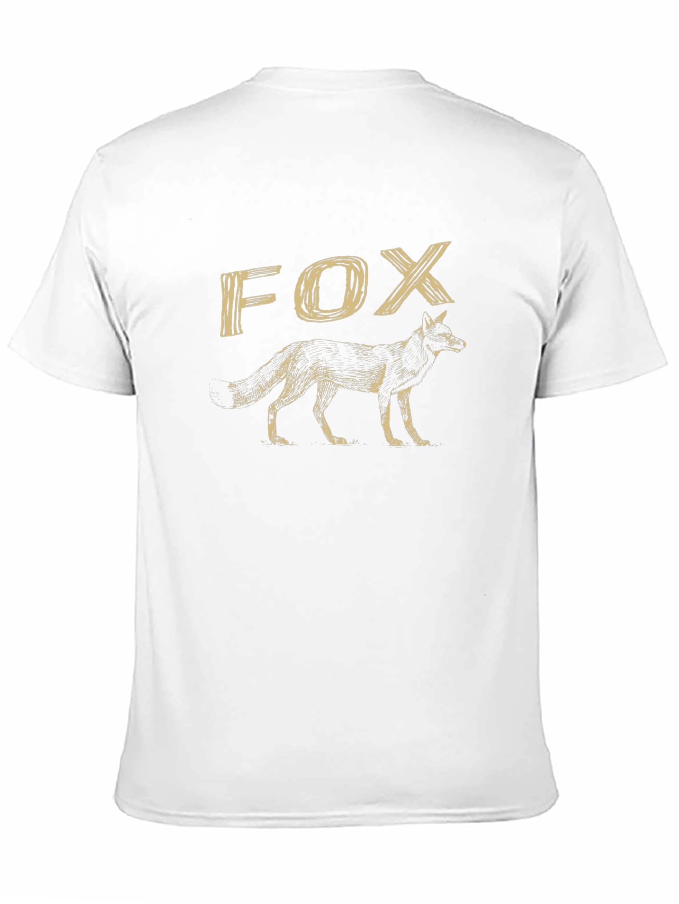 Cool Fox Graphic Print Black T-Shirt