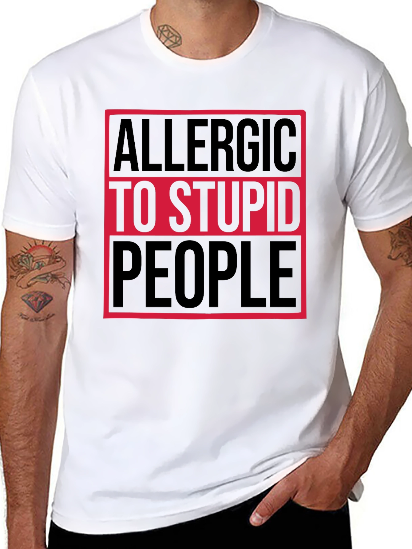 Allergic to Stupid People T-Shirt