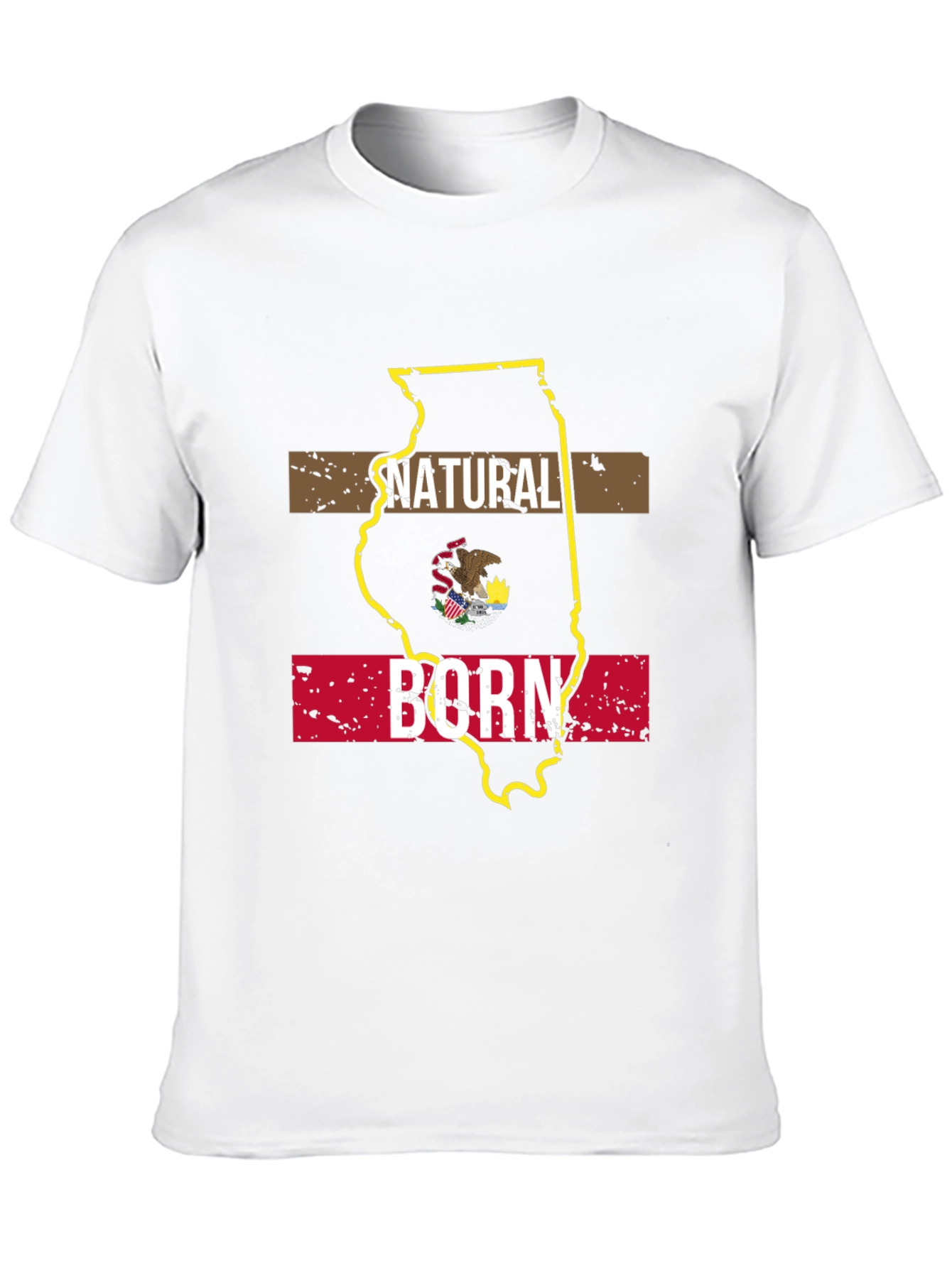 Natural Born Illinois State Pride T-Shirt