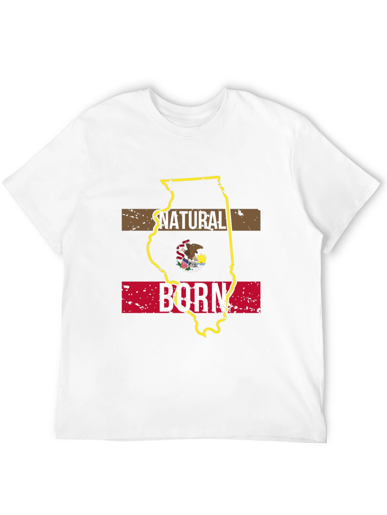 Natural Born Illinois State Pride T-Shirt