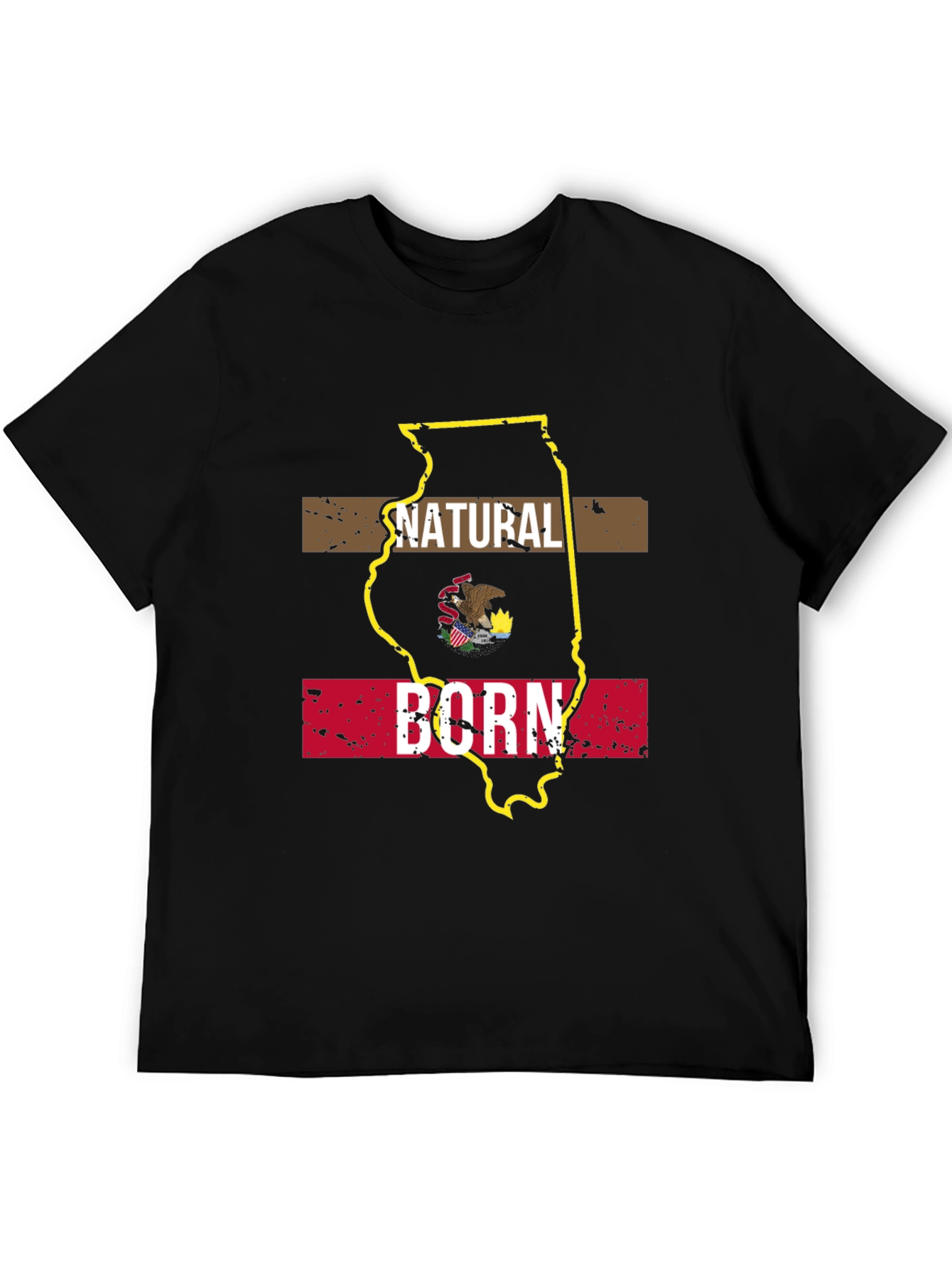 Natural Born Illinois State Pride T-Shirt