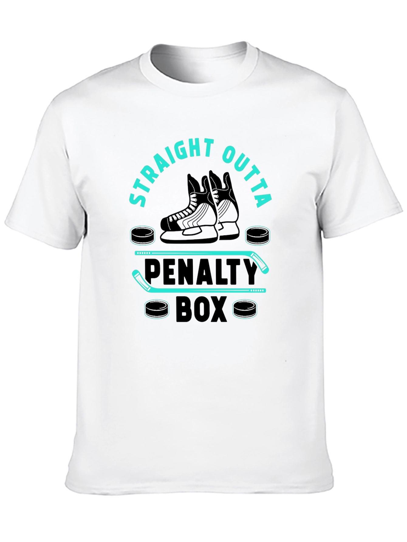 Straight Outta Penalty Box Hockey T-Shirt