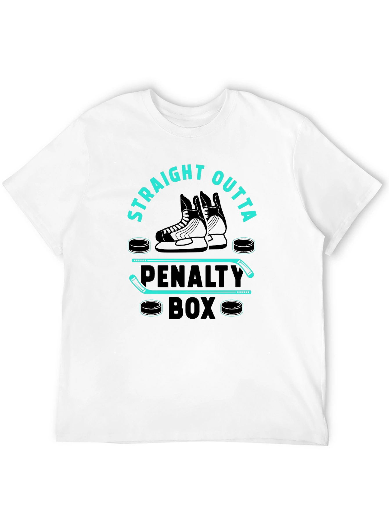 Straight Outta Penalty Box Hockey T-Shirt