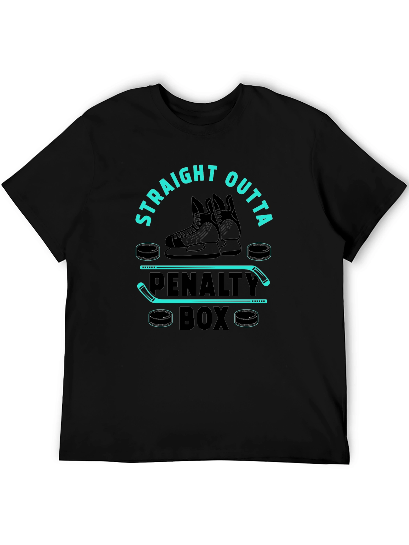 Straight Outta Penalty Box Hockey T-Shirt
