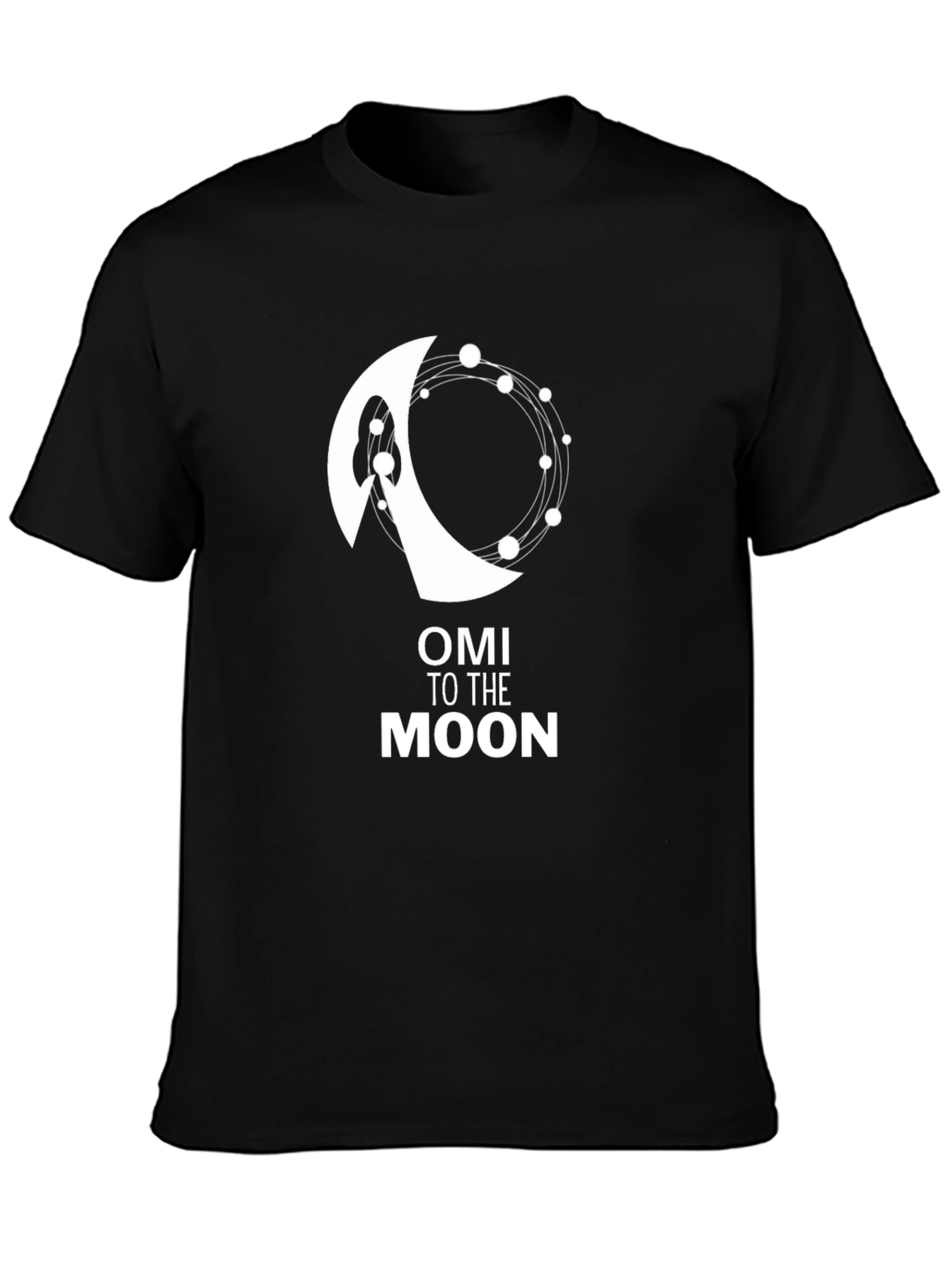 OMI to the Moon Black T-Shirt - Crypto Hype!