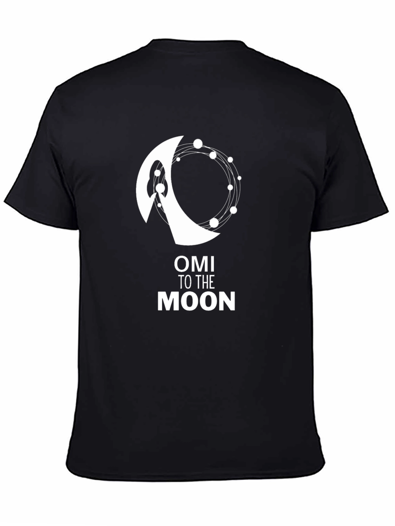 OMI to the Moon Black T-Shirt - Crypto Hype!