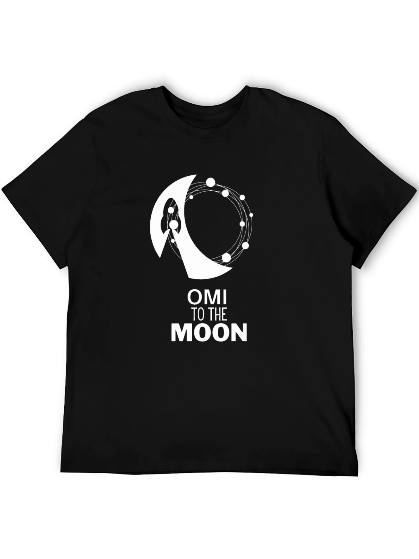 OMI to the Moon Black T-Shirt - Crypto Hype!