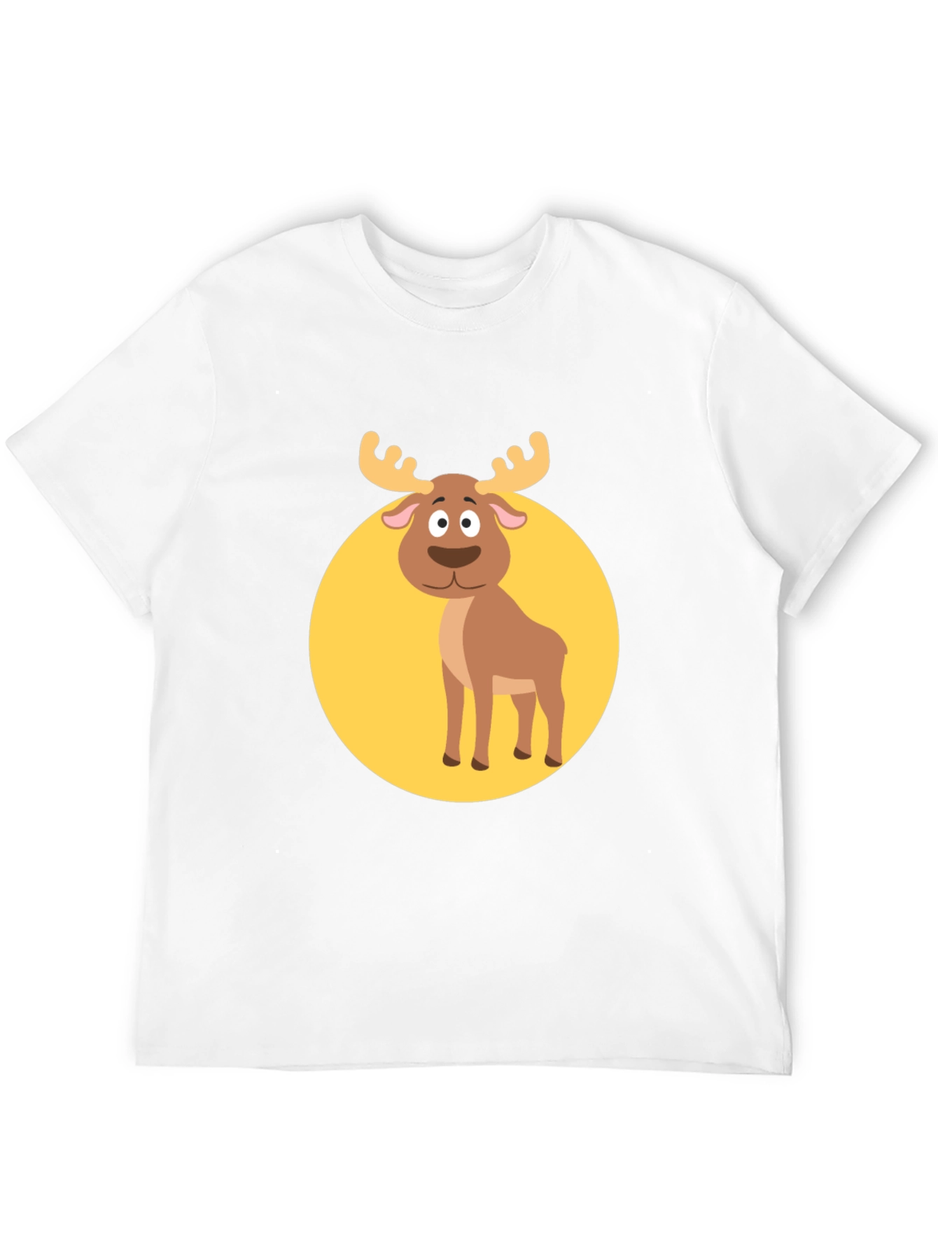 Funny Moose Graphic Tee -  Black T-Shirt
