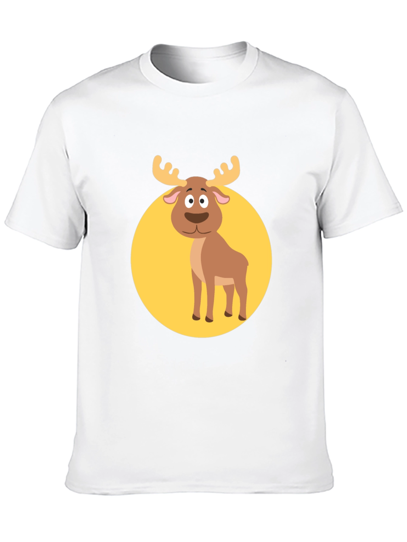 Funny Moose Graphic Tee -  Black T-Shirt