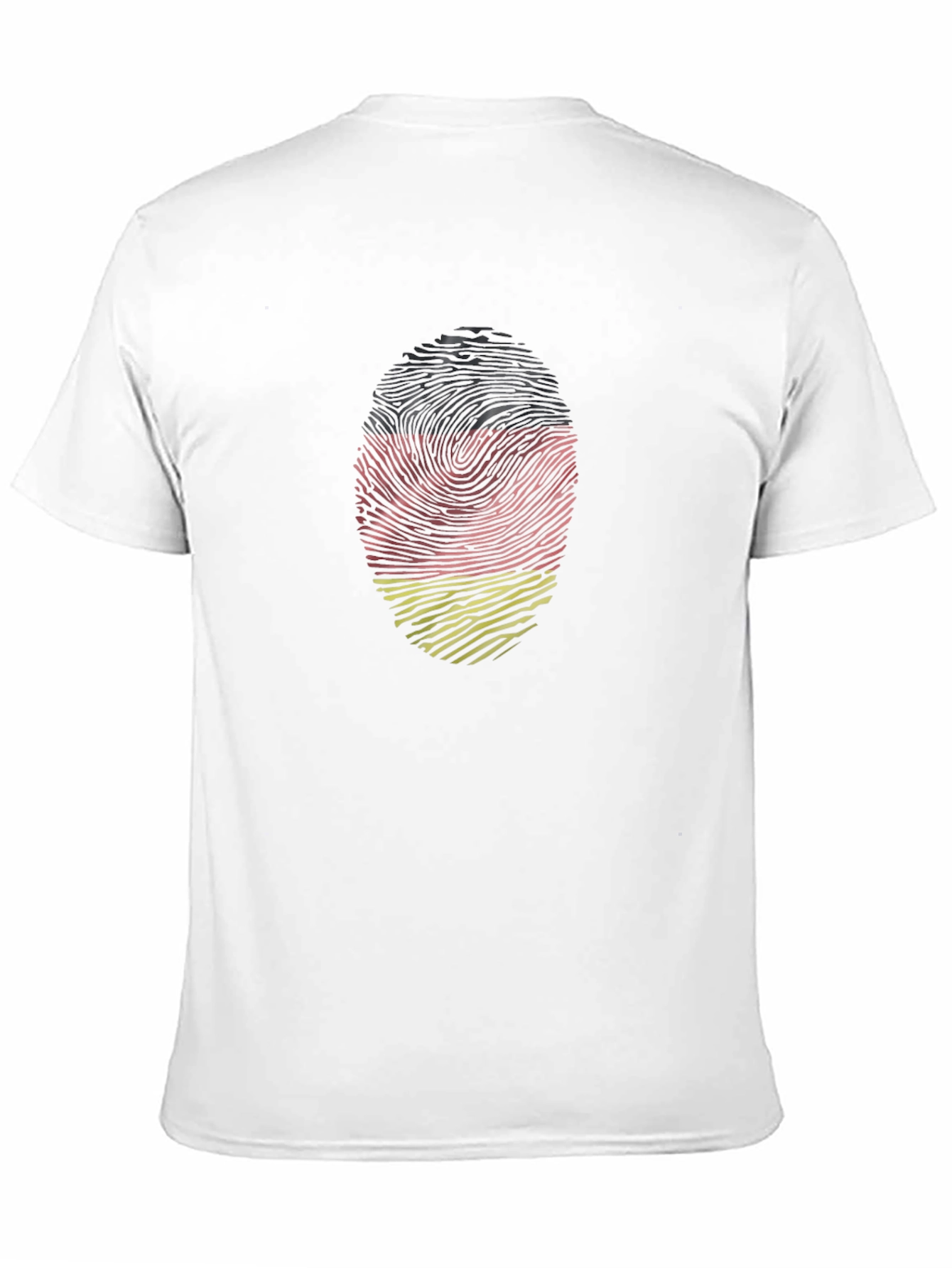 German Fingerprint Flag T-Shirt - Black