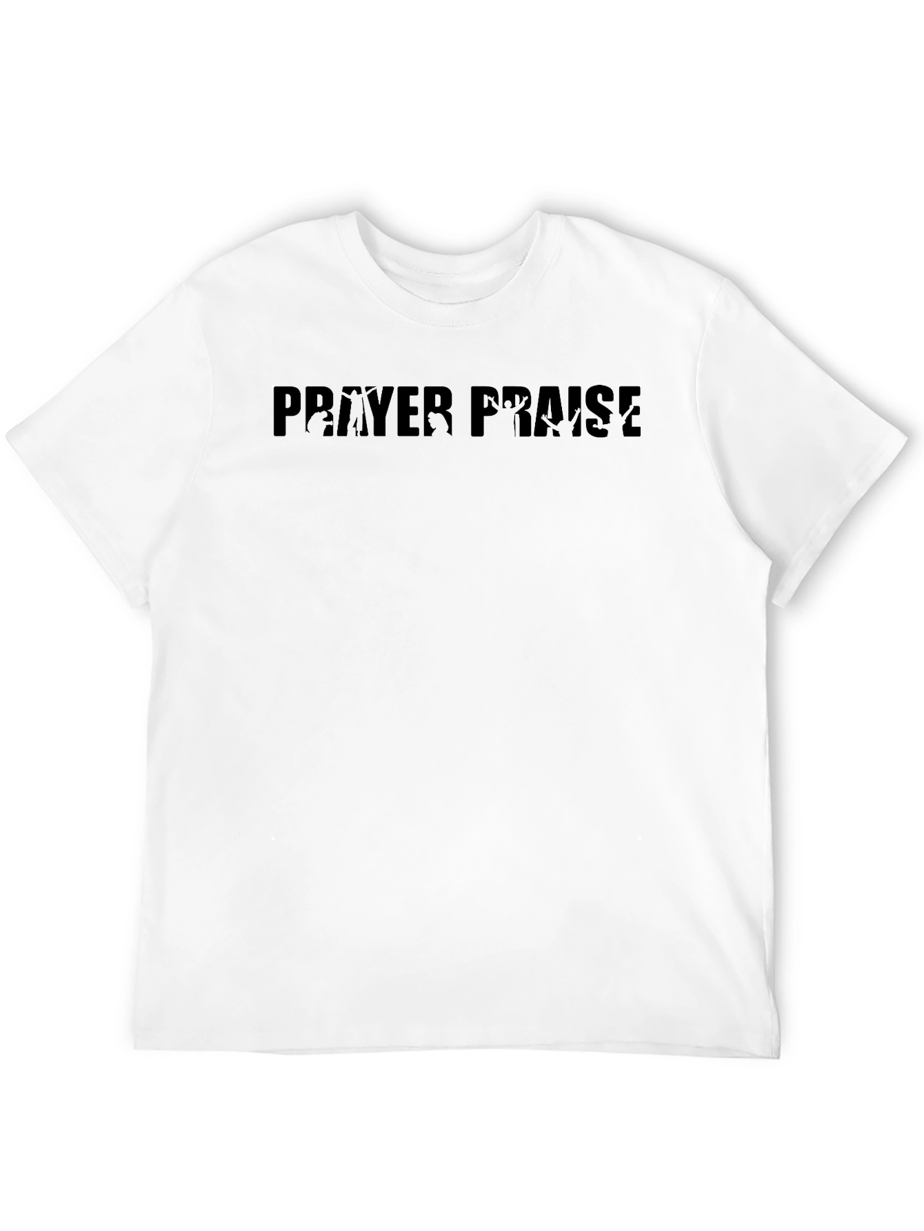 Prayer Praise Graphic Tee - Black