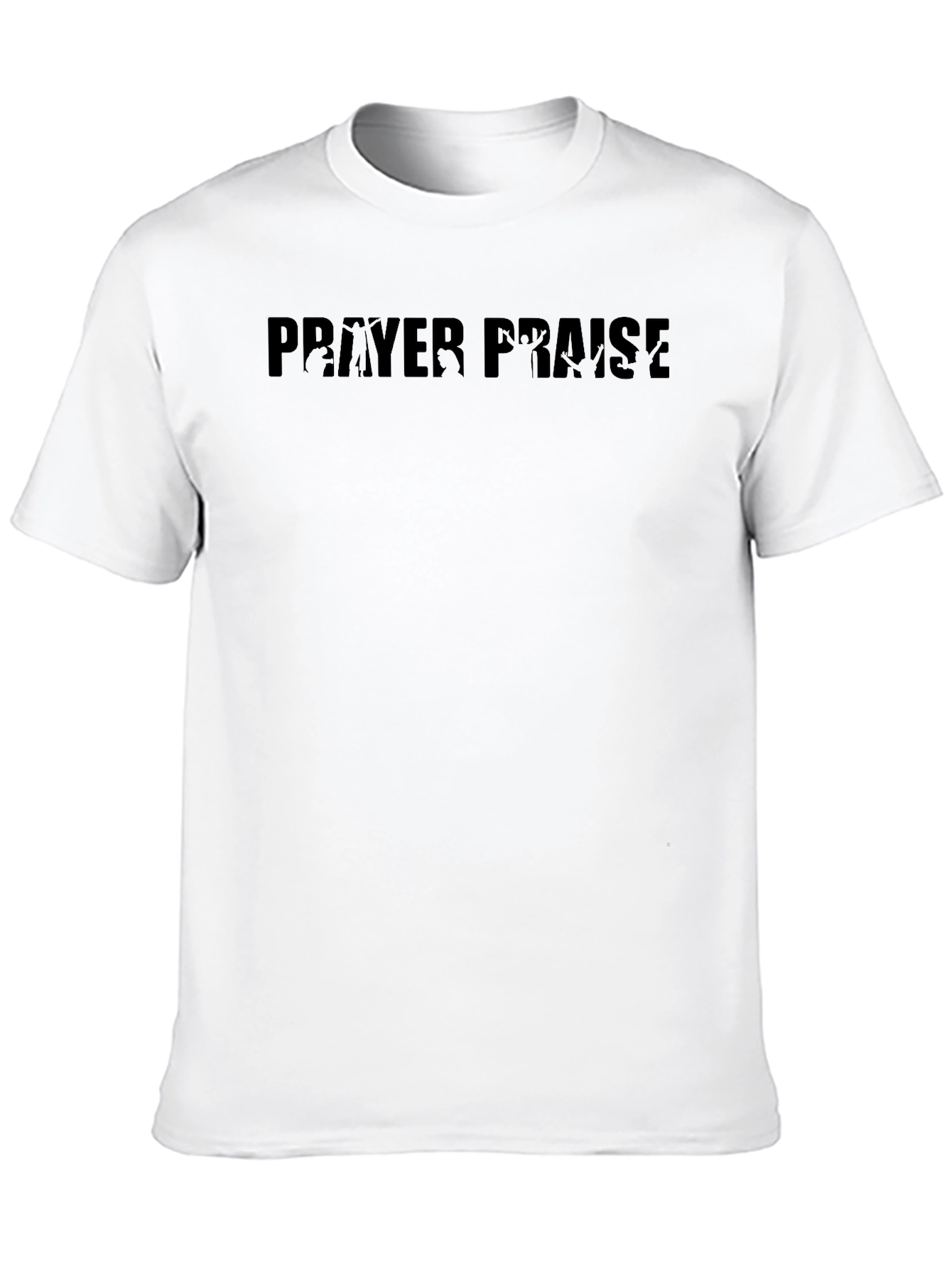 Prayer Praise Graphic Tee - Black