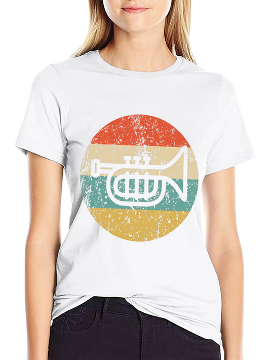 Retro Trumpet T-Shirt - Vintage Musical Tee
