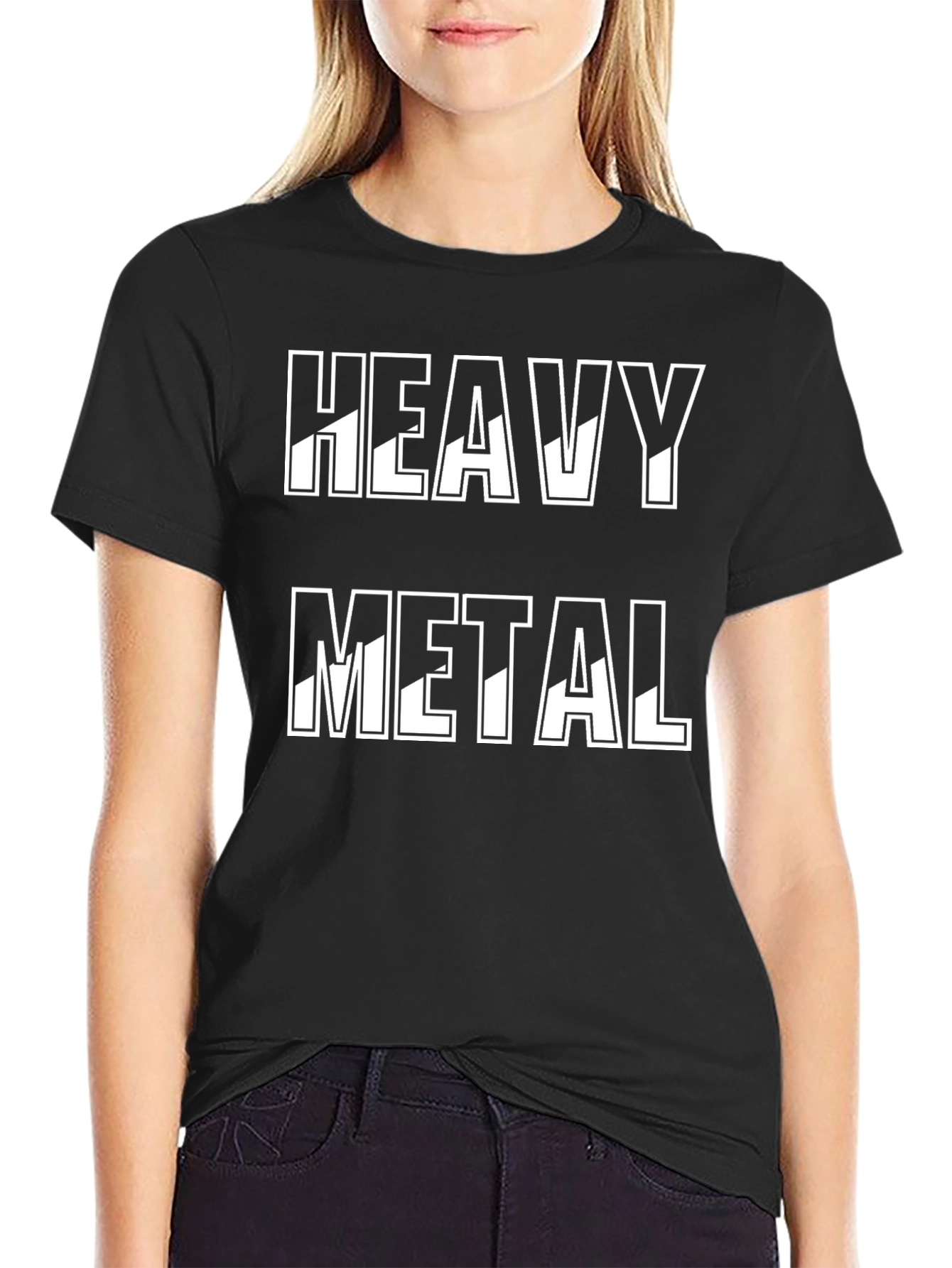 Heavy Metal Graphic Tee - Black Cotton T-Shirt