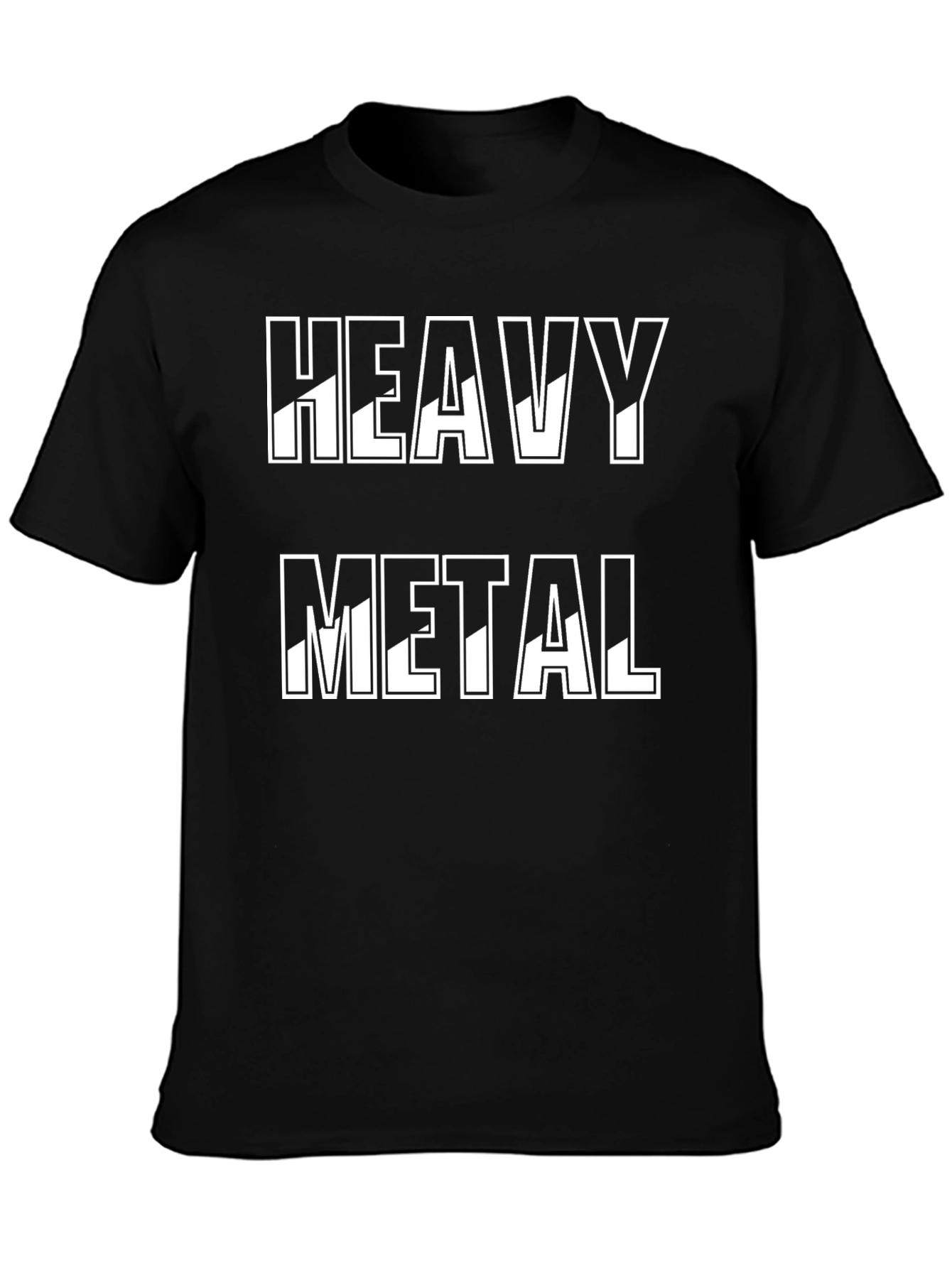 Heavy Metal Graphic Tee - Black Cotton T-Shirt