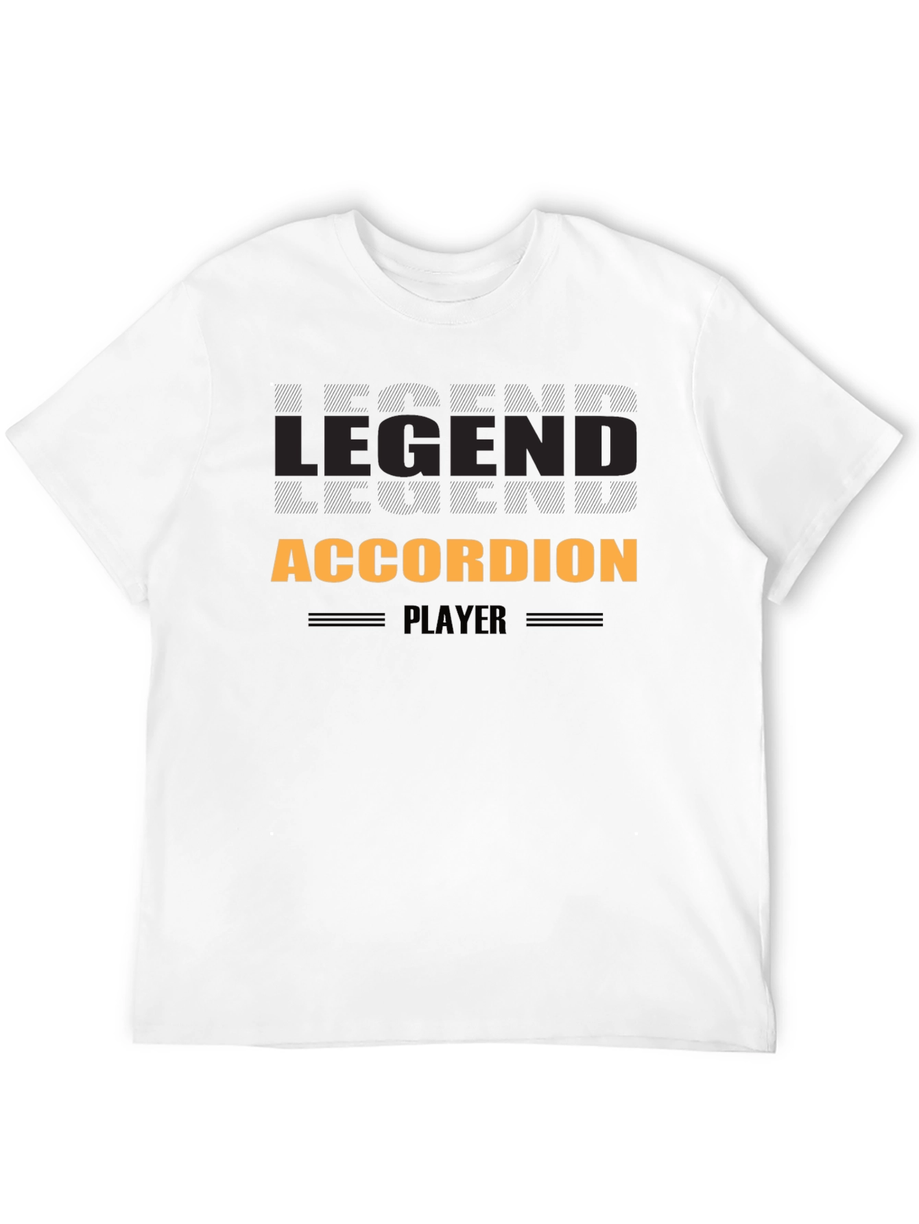 Legend Accordion Player T-Shirt - Black