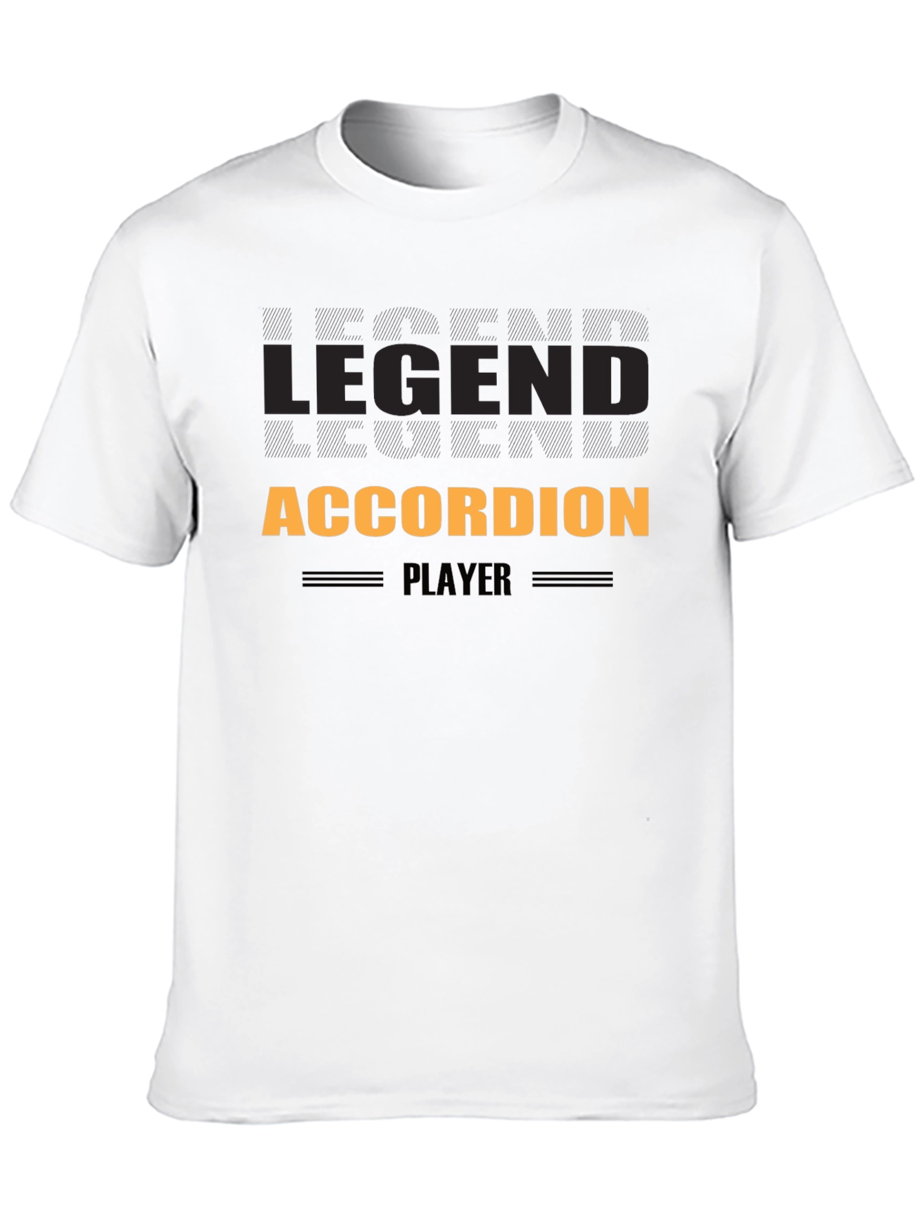 Legend Accordion Player T-Shirt - Black