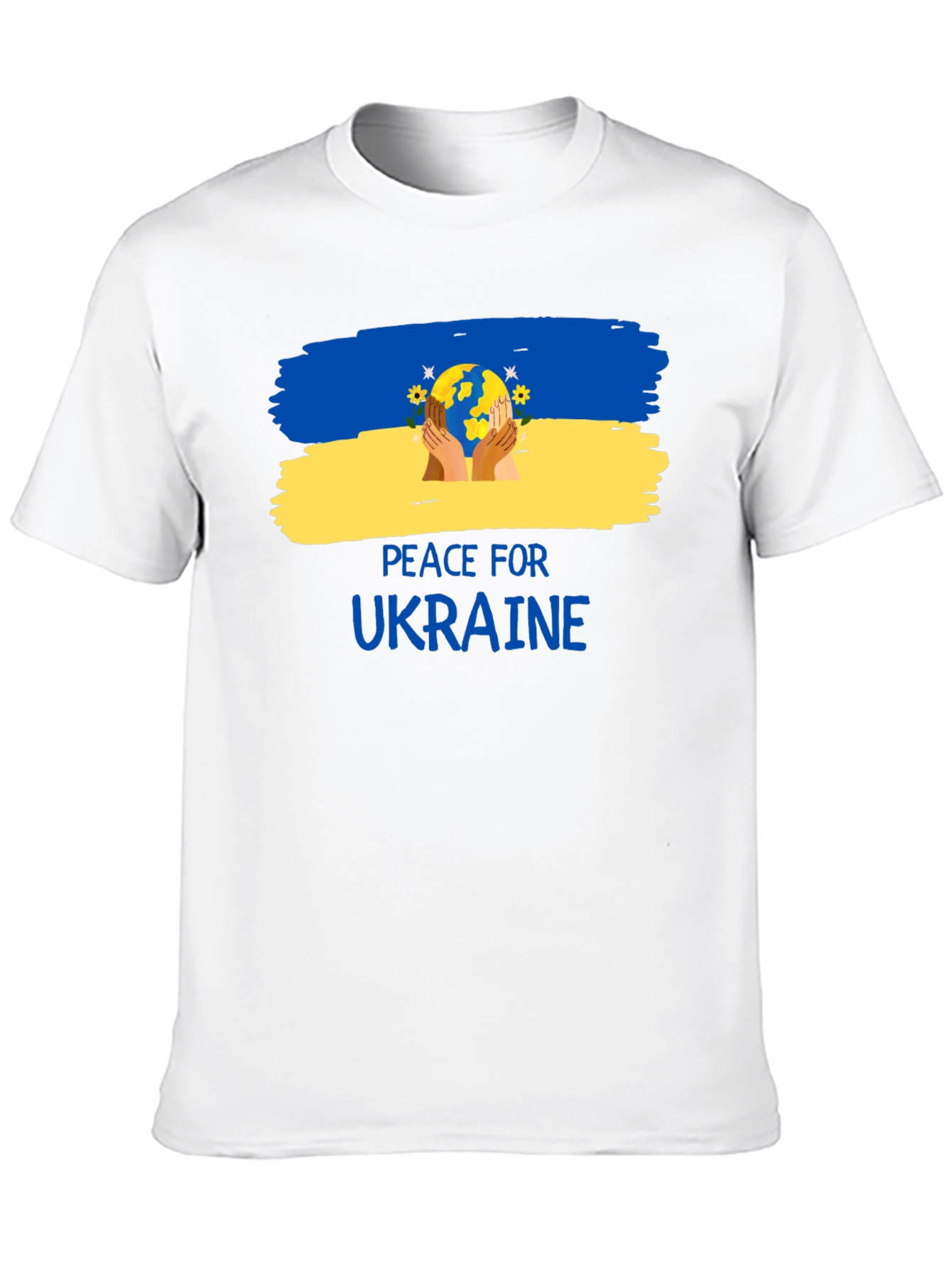 Peace for Ukraine T-Shirt - Unisex Black Tee