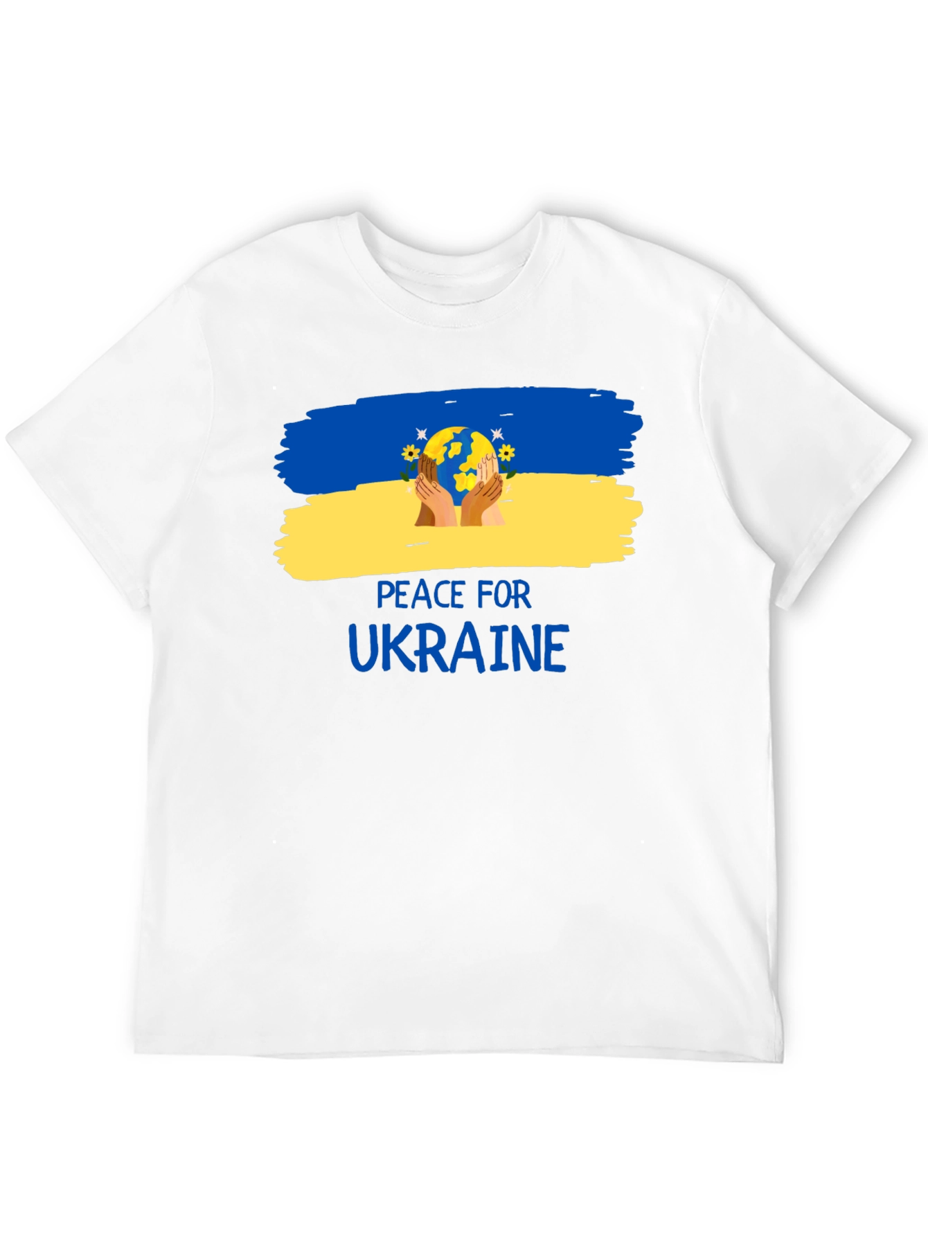 Peace for Ukraine T-Shirt - Unisex Black Tee