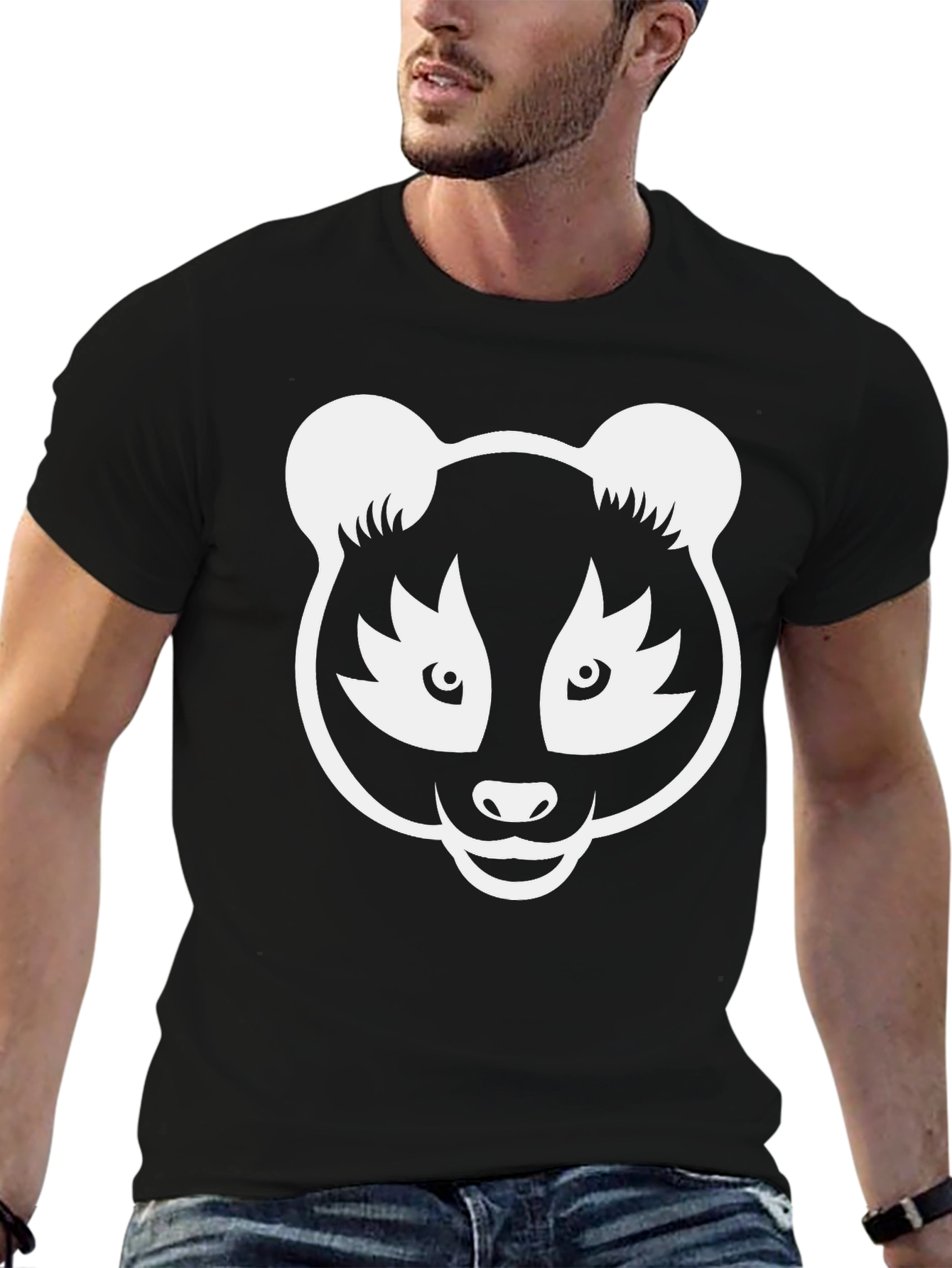Panda Graphic T-Shirt - Black
