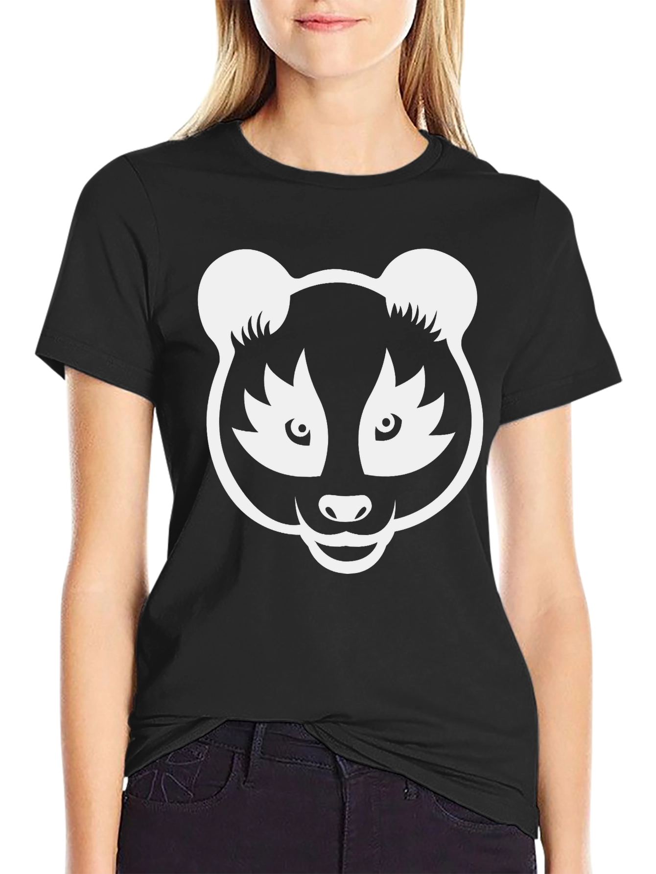 Panda Graphic T-Shirt - Black