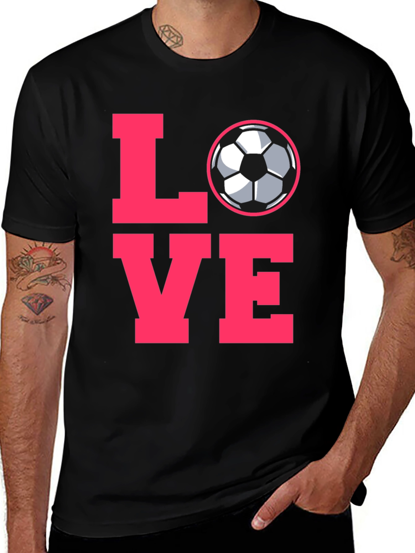 Love Soccer Graphic T-Shirt