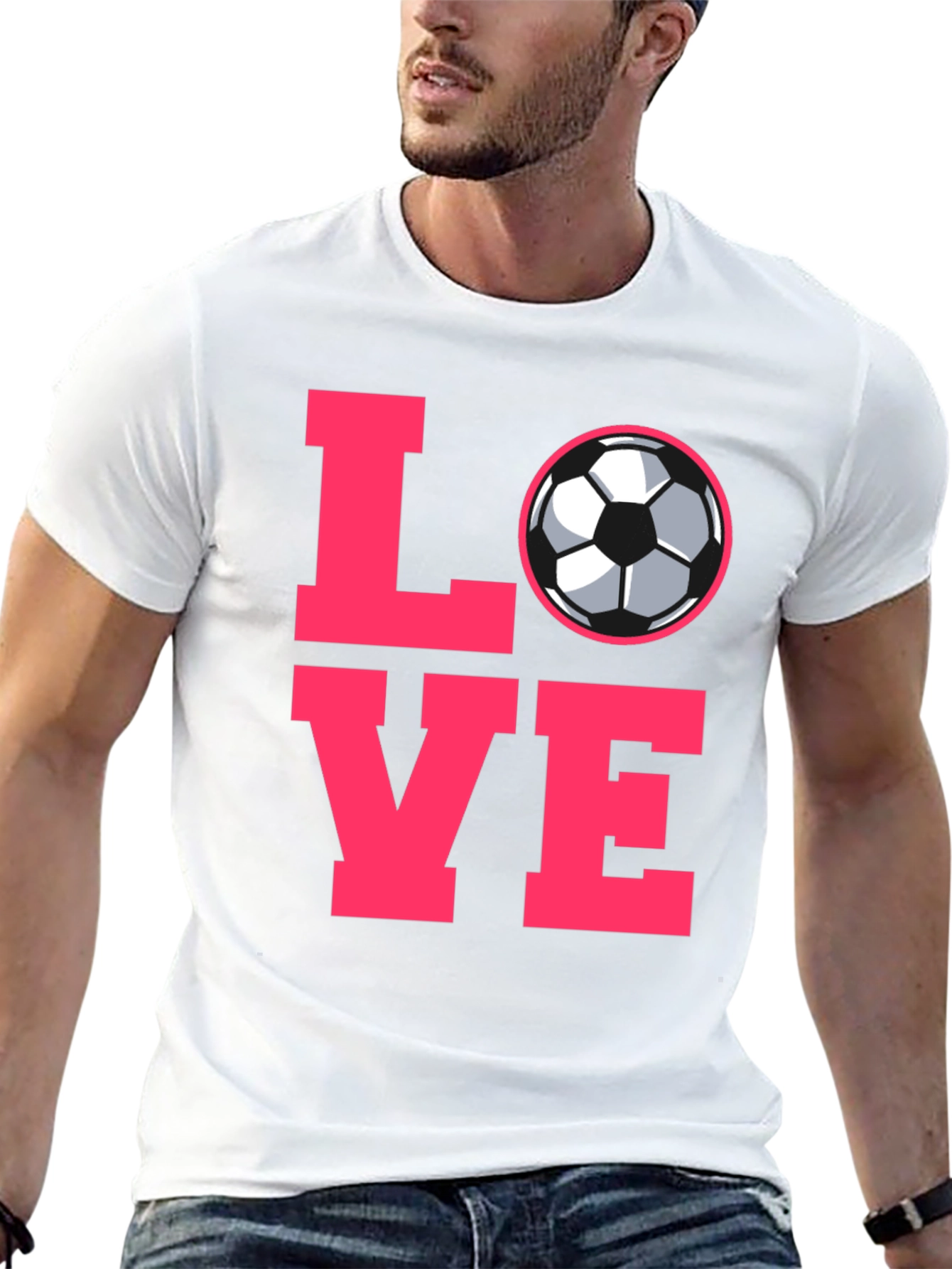 Love Soccer Graphic T-Shirt