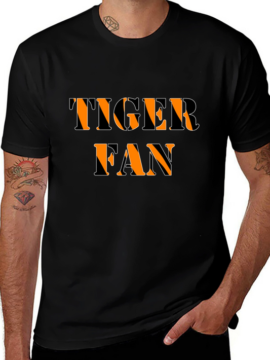Tiger Fan T-Shirt - Black Graphic Tee