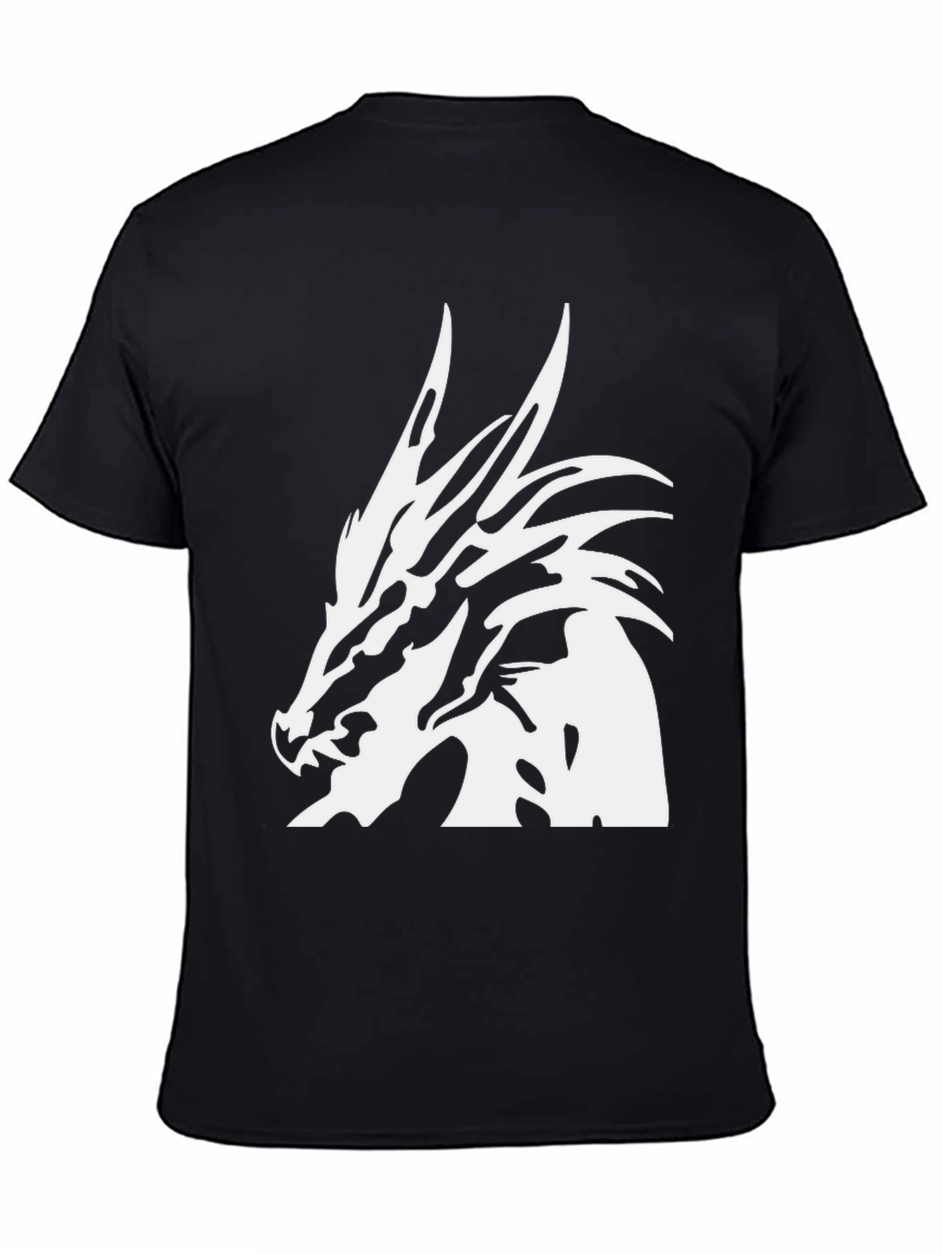 Dragon Head Graphic Black T-Shirt