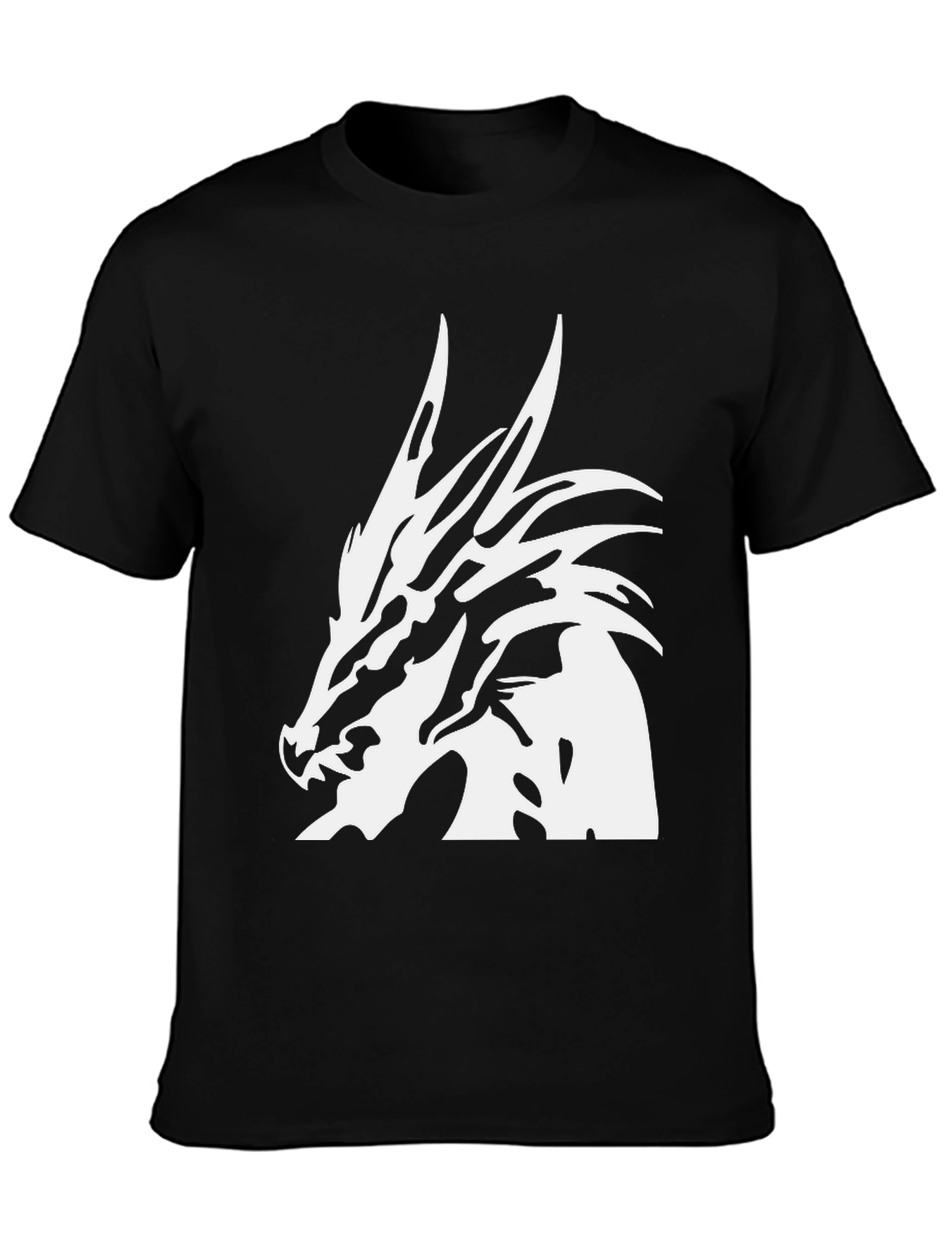 Dragon Head Graphic Black T-Shirt
