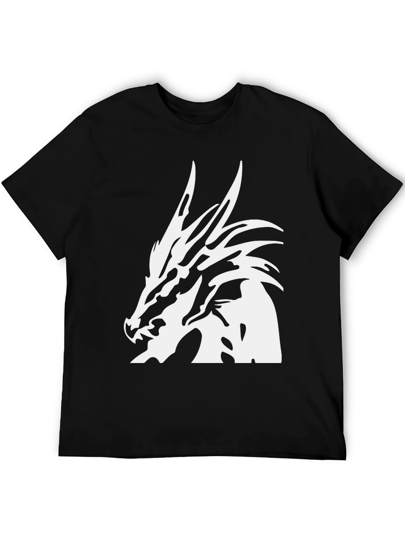 Dragon Head Graphic Black T-Shirt