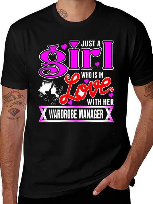Wardrobe Manager Girl in Love Graphic T-Shirt