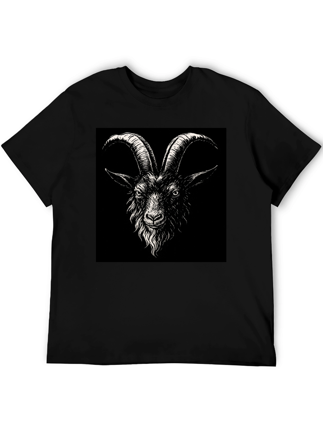 Black Goat Graphic Tee - Unisex Soft Cotton Shirt