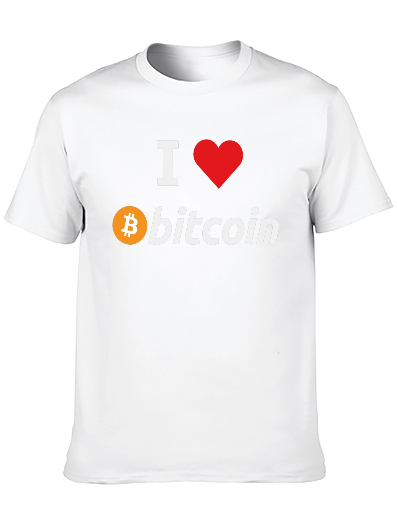 I Love Bitcoin Black T-Shirt