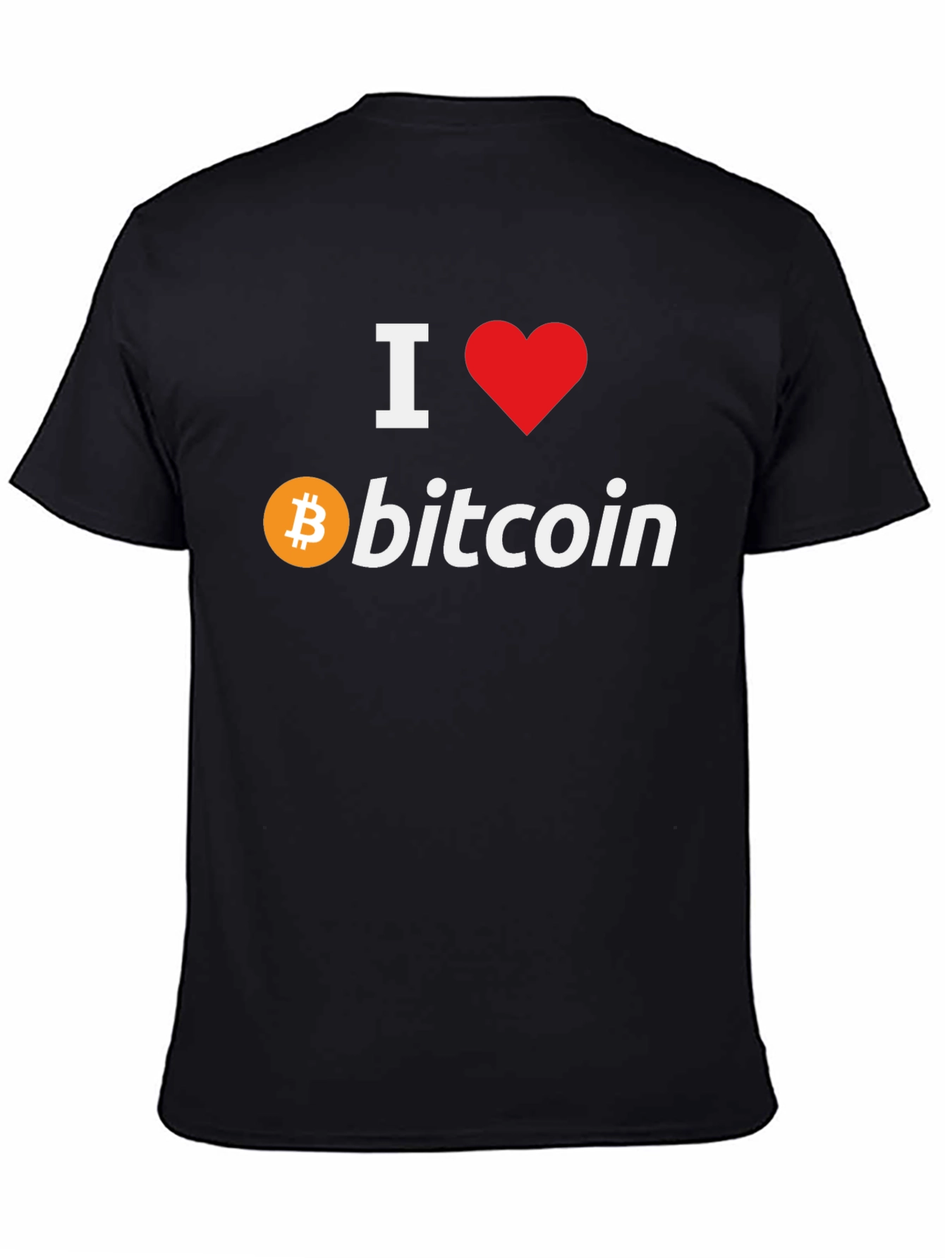 I Love Bitcoin Black T-Shirt