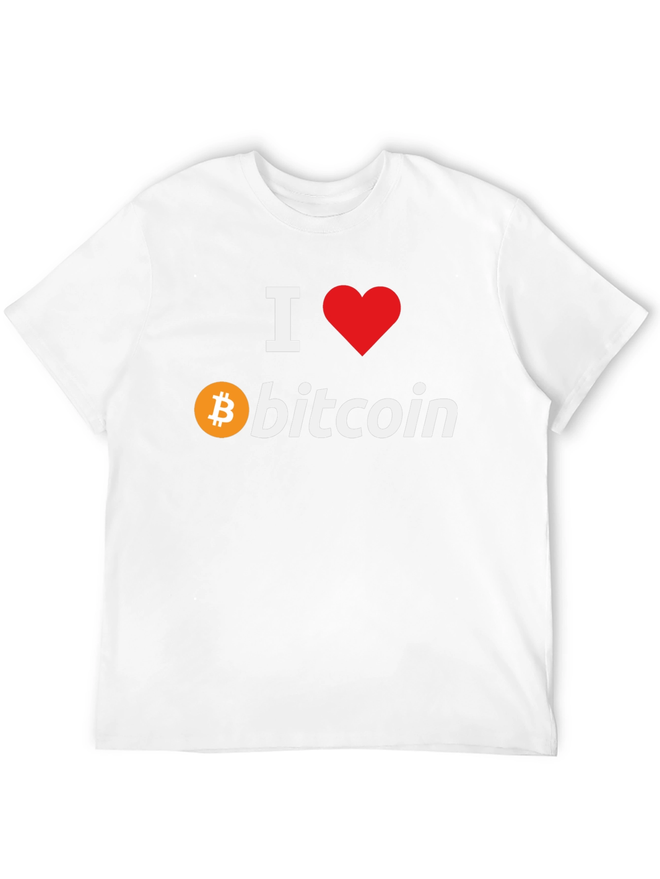 I Love Bitcoin Black T-Shirt