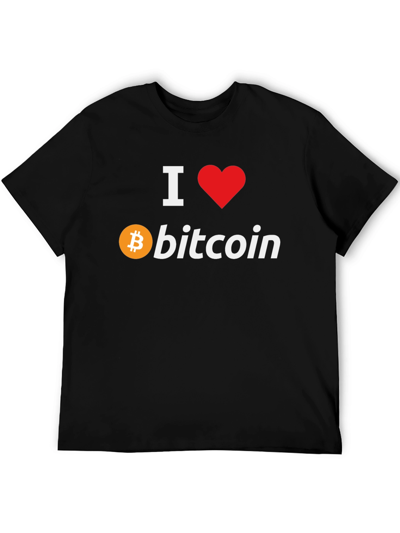 I Love Bitcoin Black T-Shirt