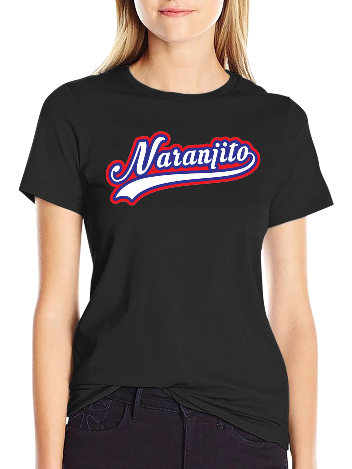 Naranjito Graphic Tee - Retro Style Black T-Shirt