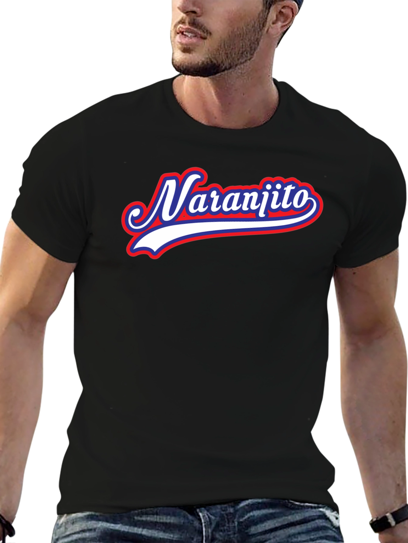 Naranjito Graphic Tee - Retro Style Black T-Shirt