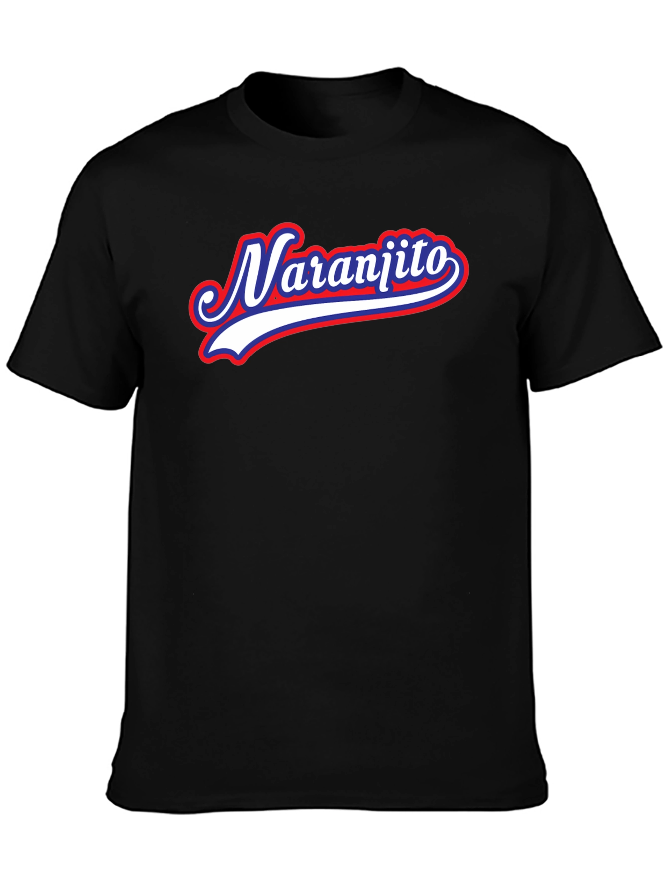 Naranjito Graphic Tee - Retro Style Black T-Shirt