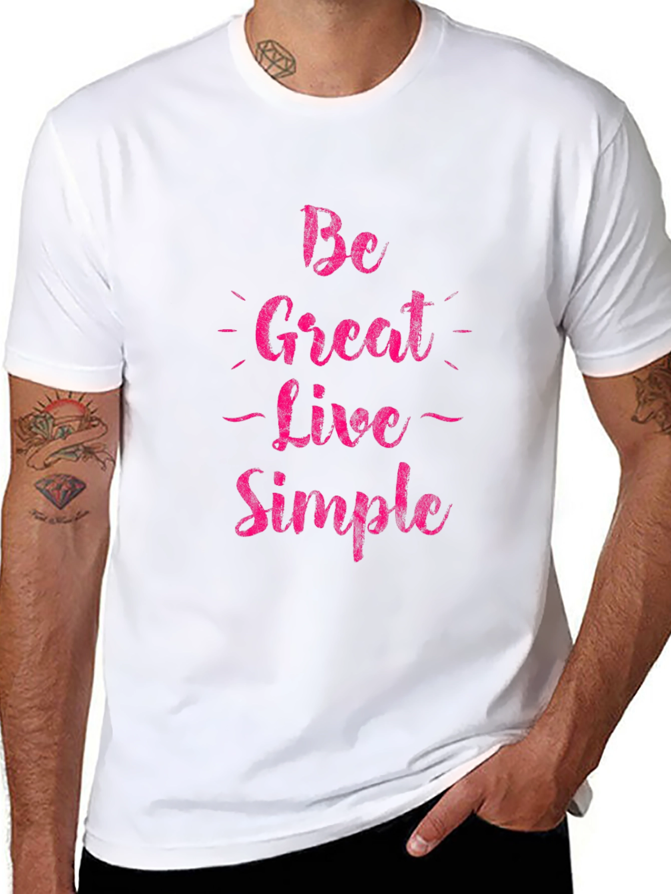 Be Great Live Simple Graphic Tee