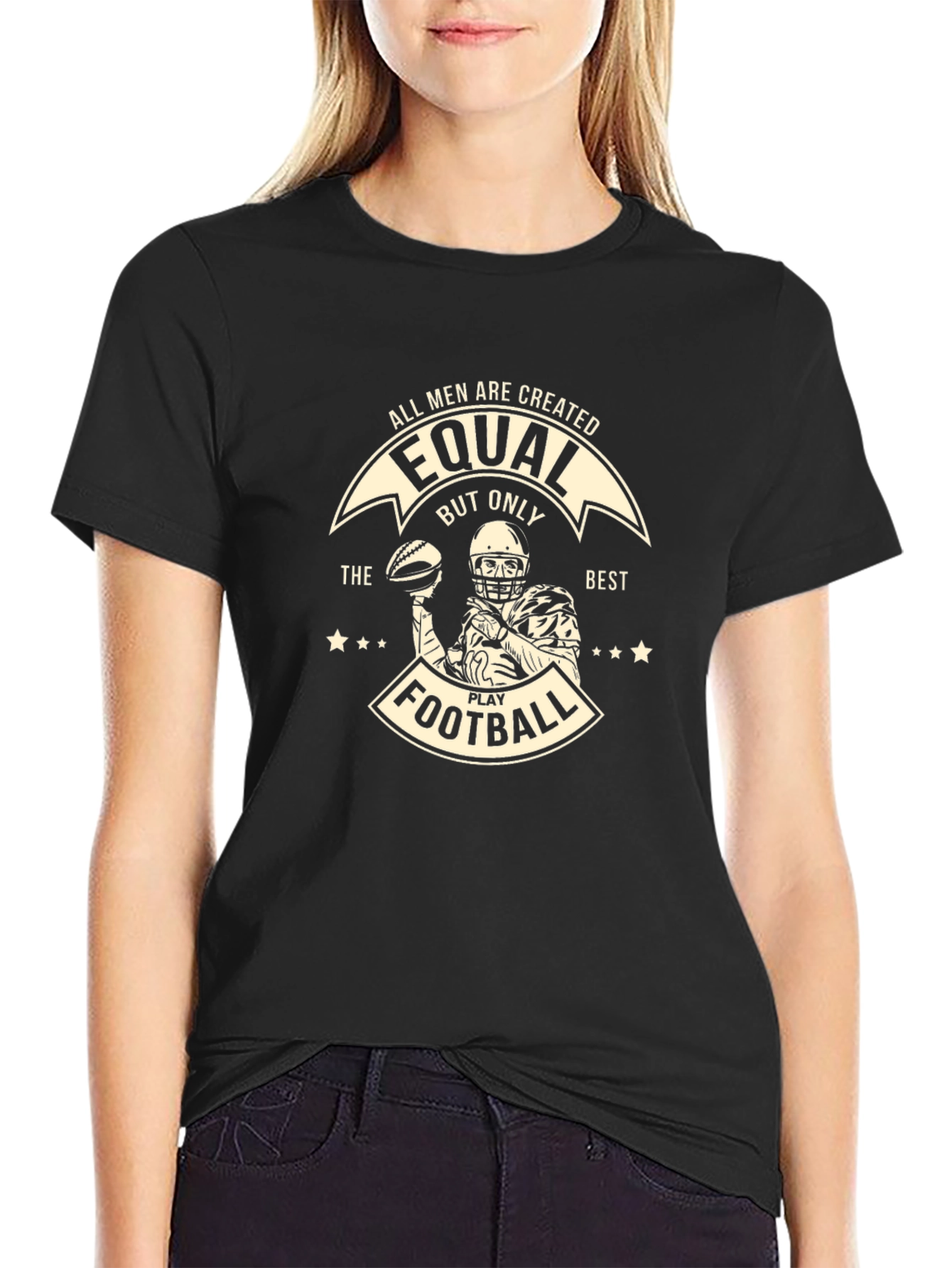 Equal Football Player Graphic T-Shirt
