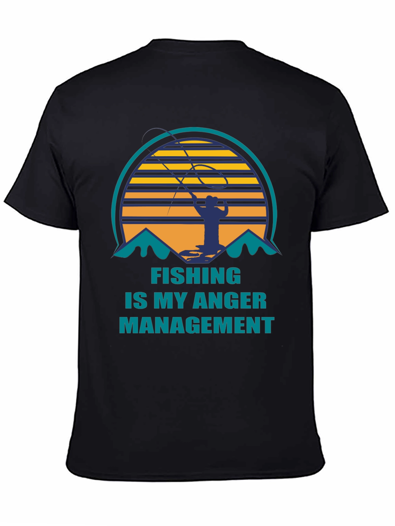 Fishing is My Anger Management Graphic T-Shirt